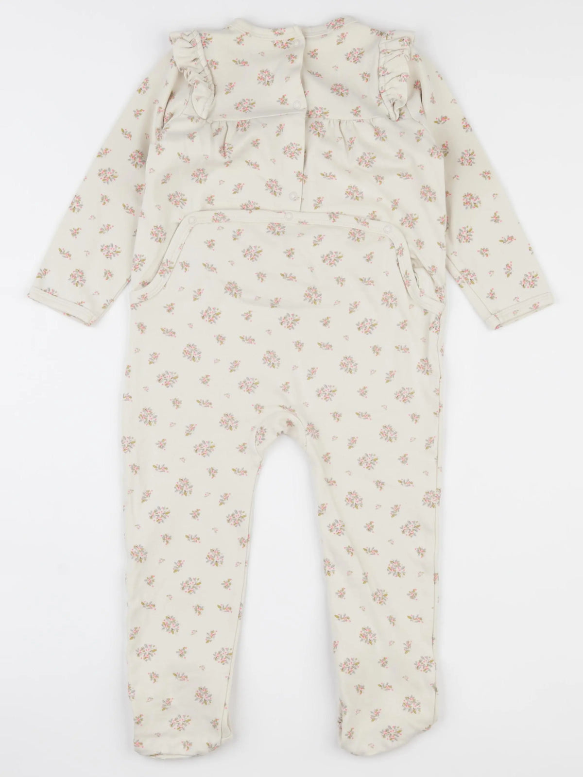 Vertbaudet - pyjama coton beige - 36 mois