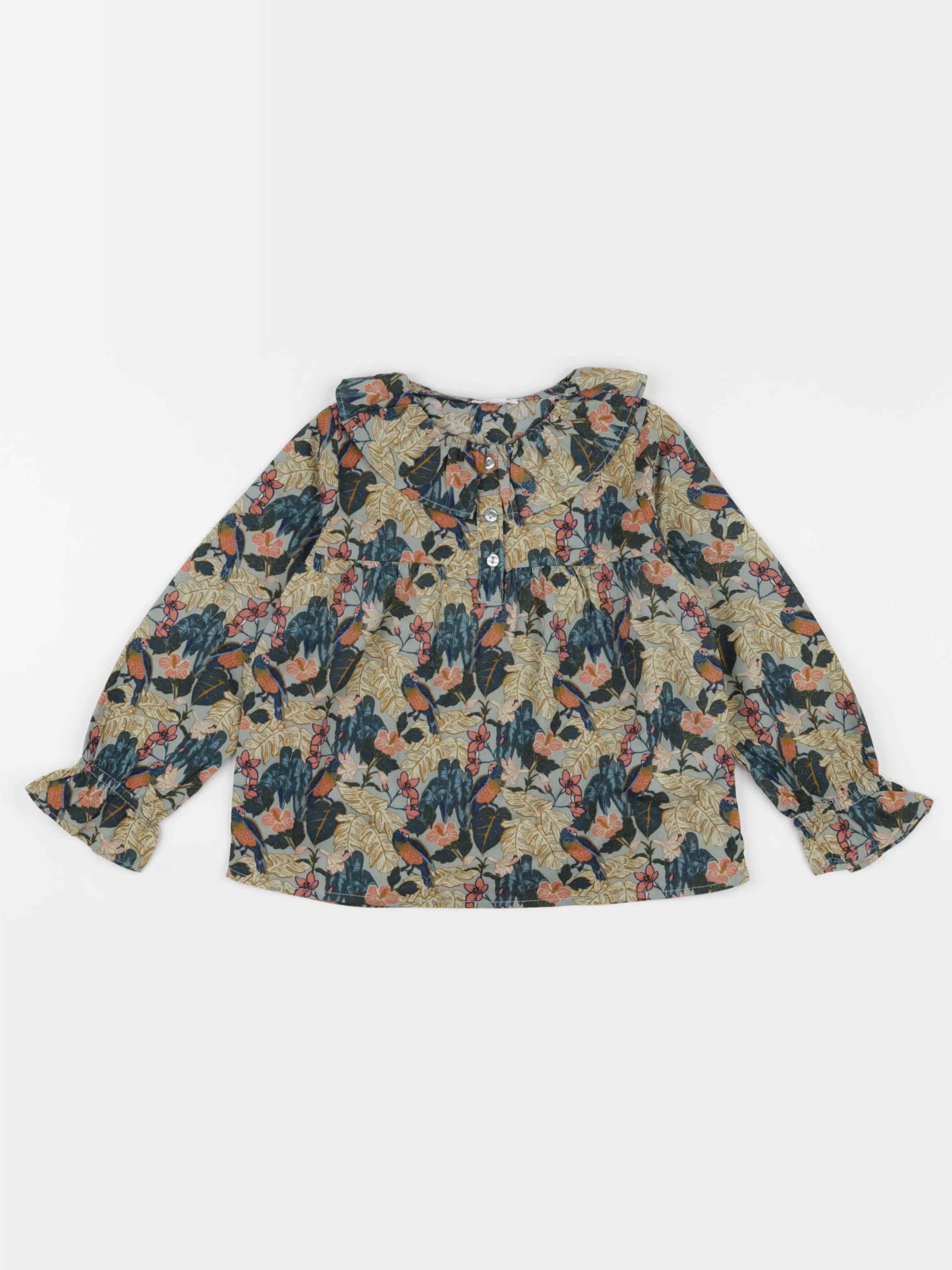 Vertbaudet - blouse vert - 6 ans