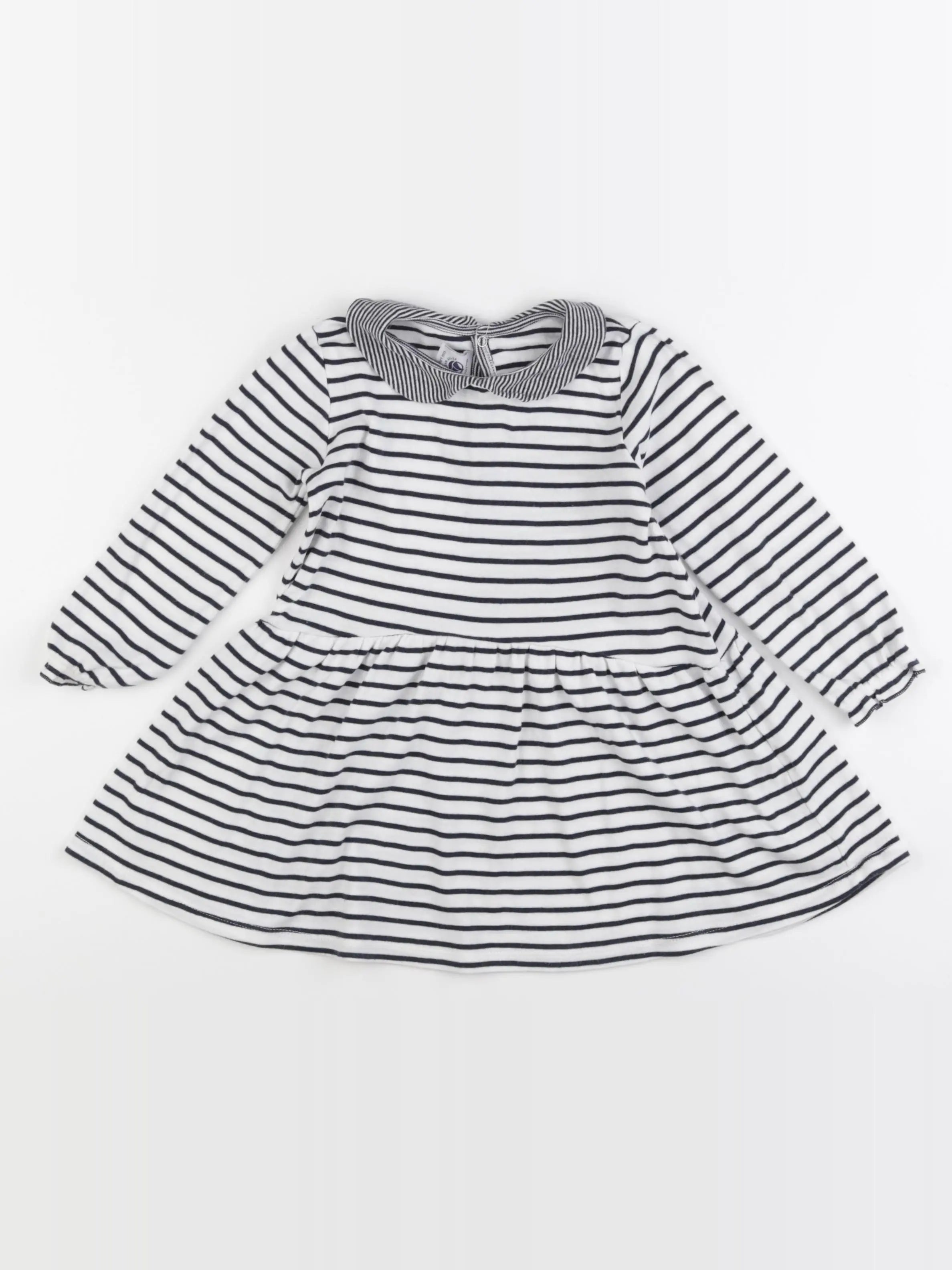 Petit Bateau - robe bleu - 36 mois