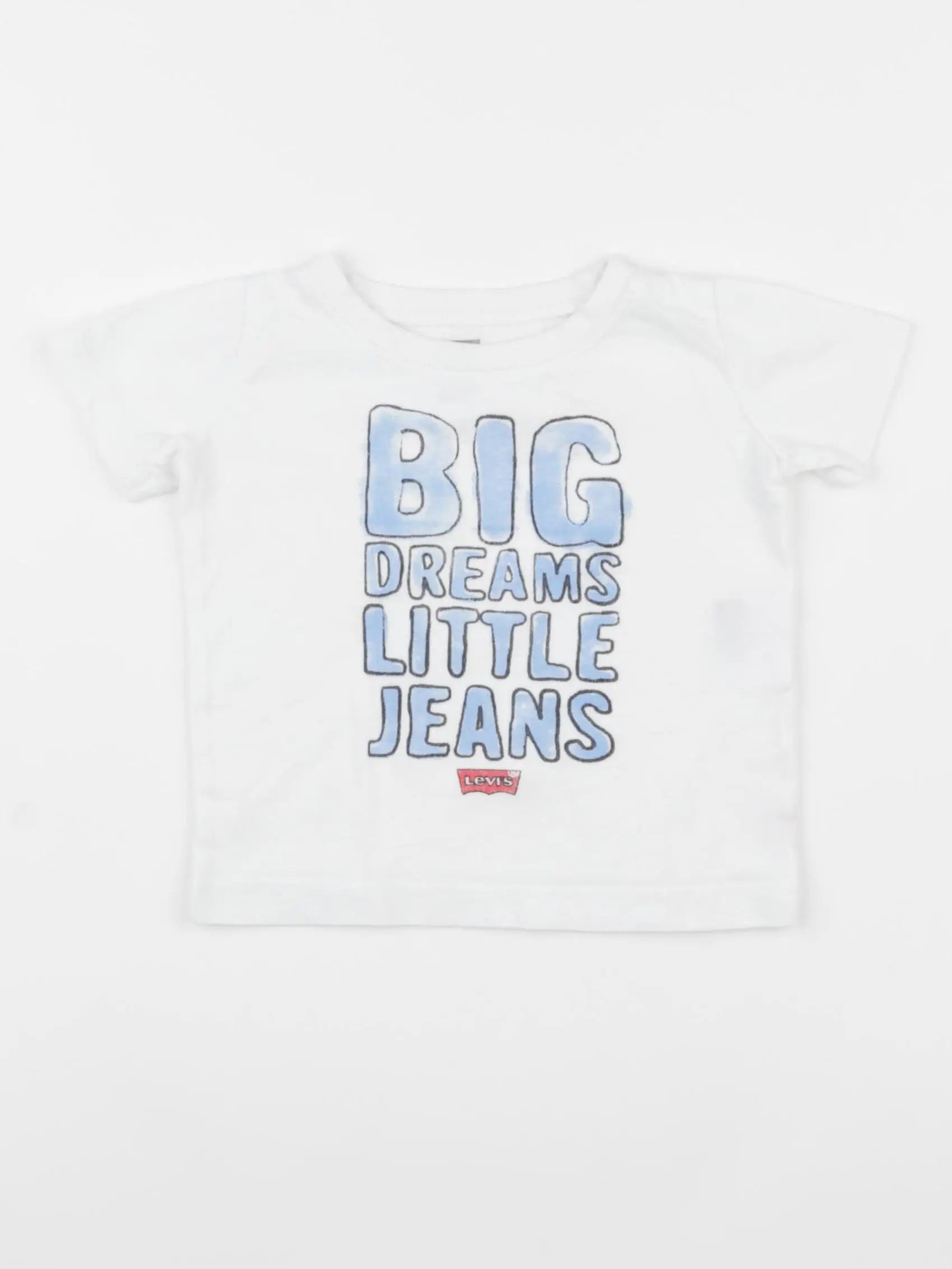Levi's - tee-shirt bleu, blanc - 12 mois