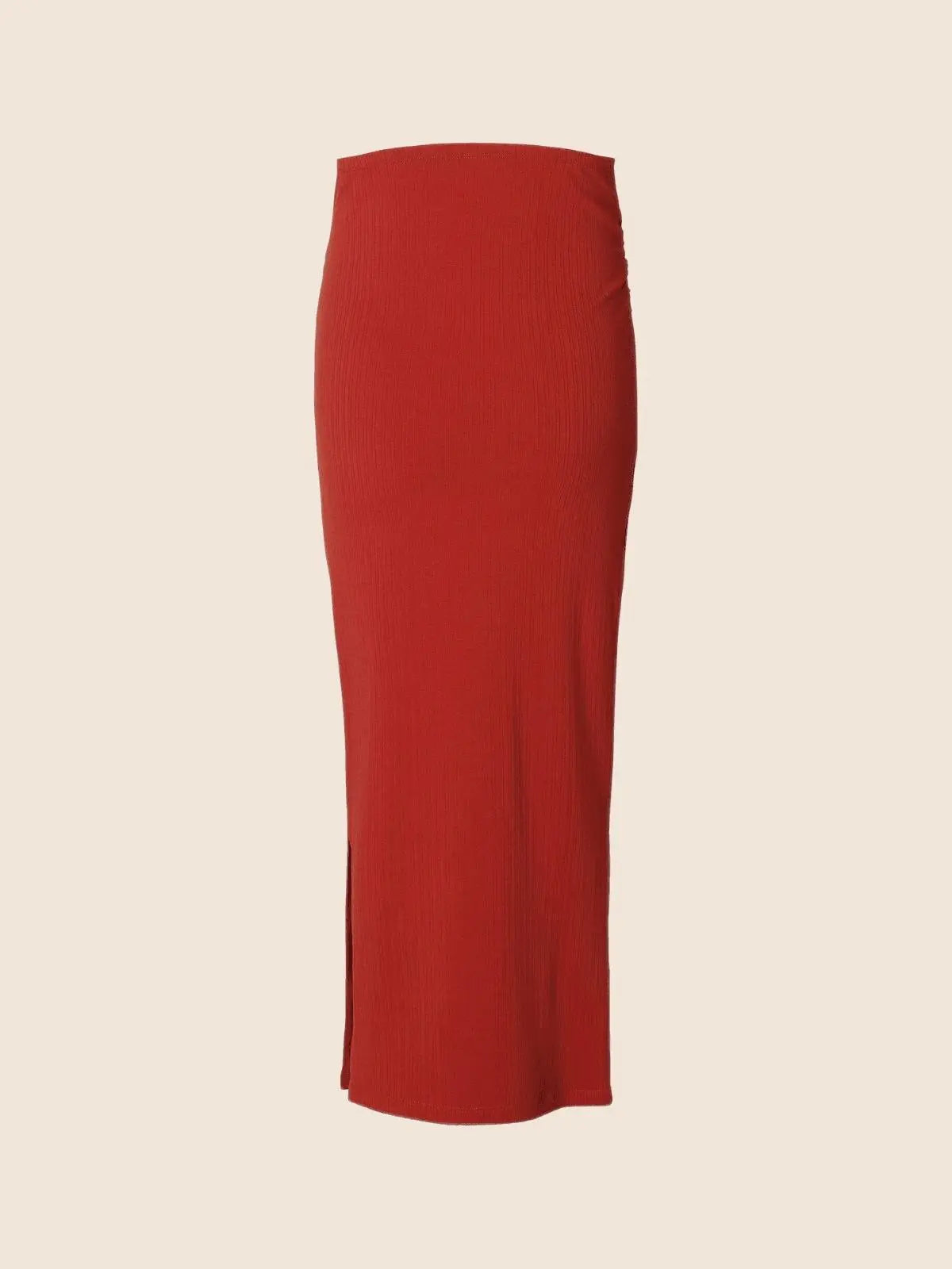 Jupe longue grossesse rouge