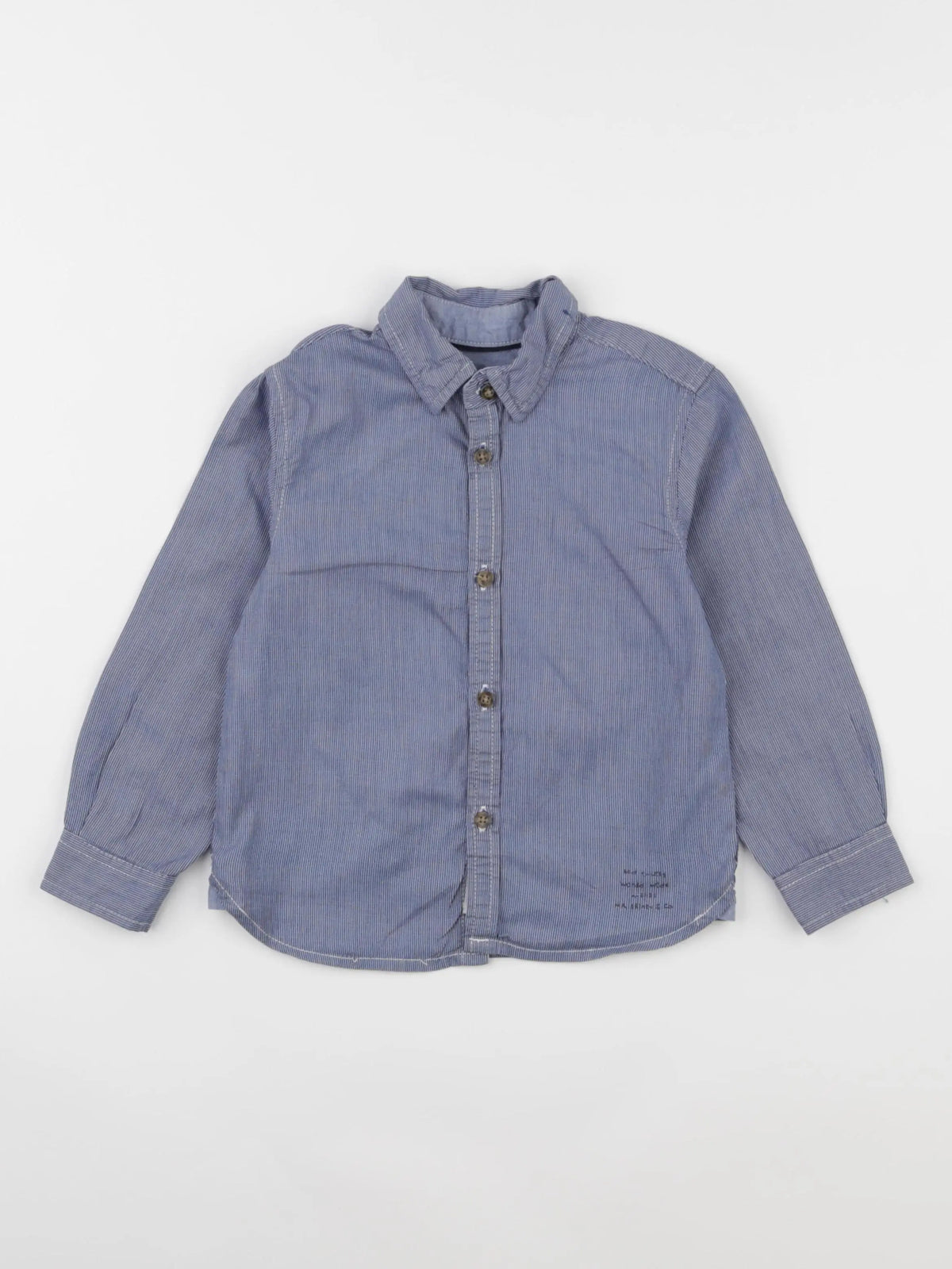 Zara - chemise bleu - 2/3 ans