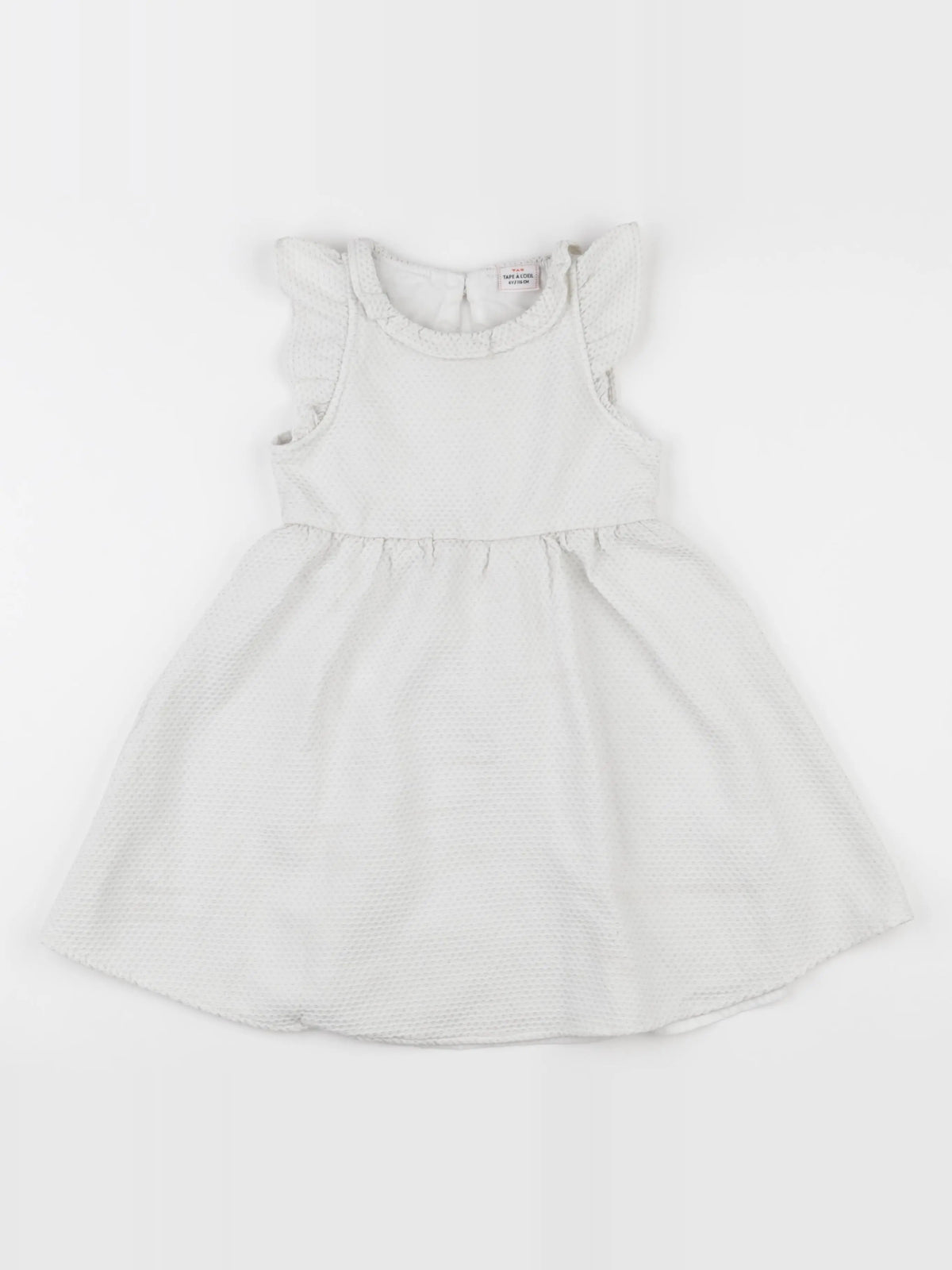 Tape à l'oeil - robe blanc, or - 6 ans