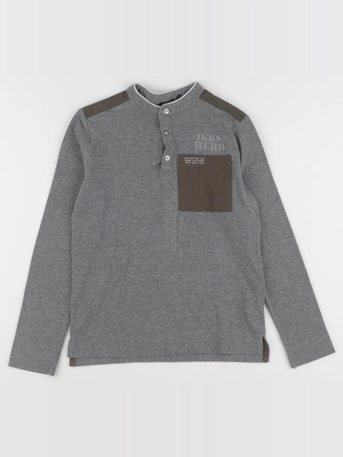 IKKS - polo gris - 10 ans