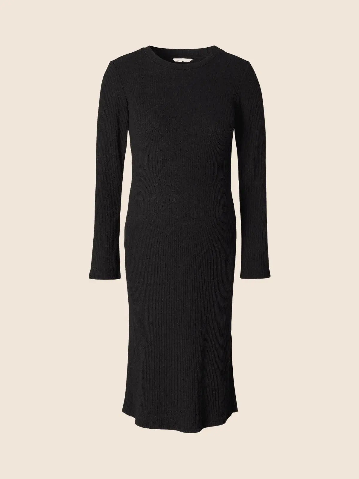 Robe côtelée grossesse noir