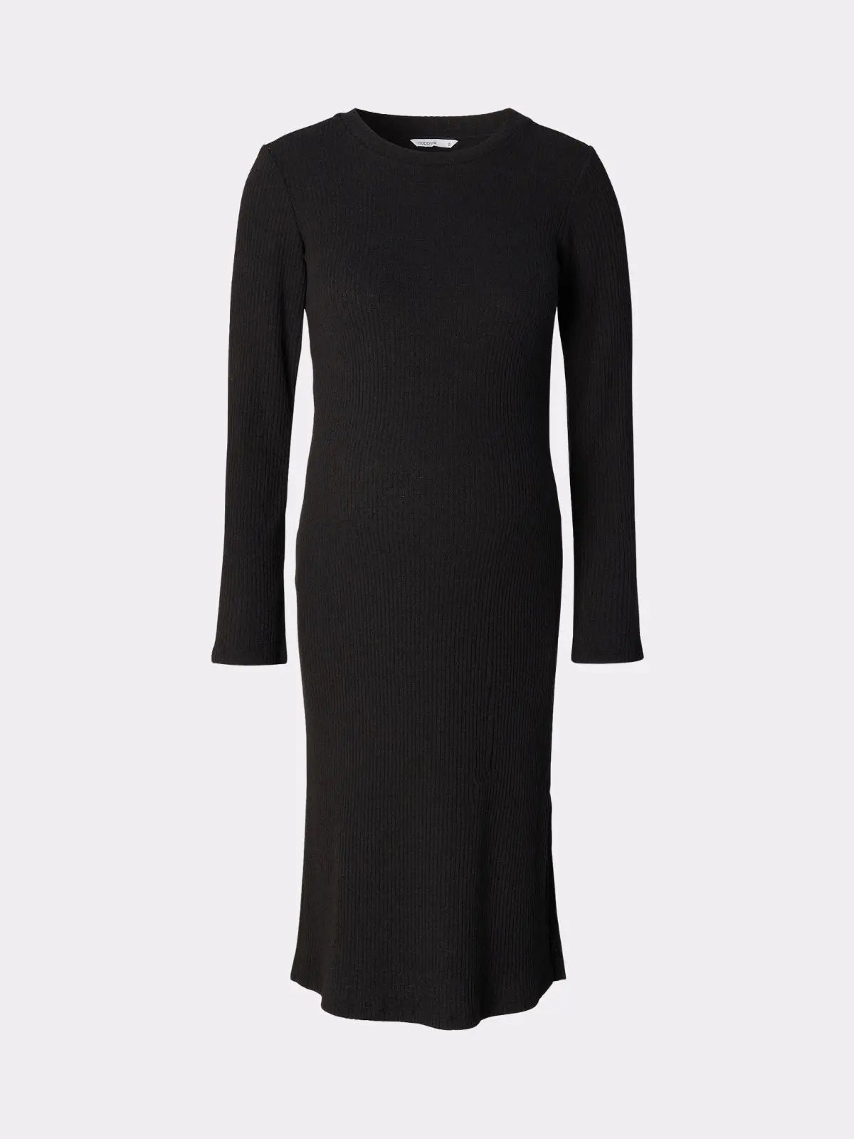 Robe côtelée grossesse noir