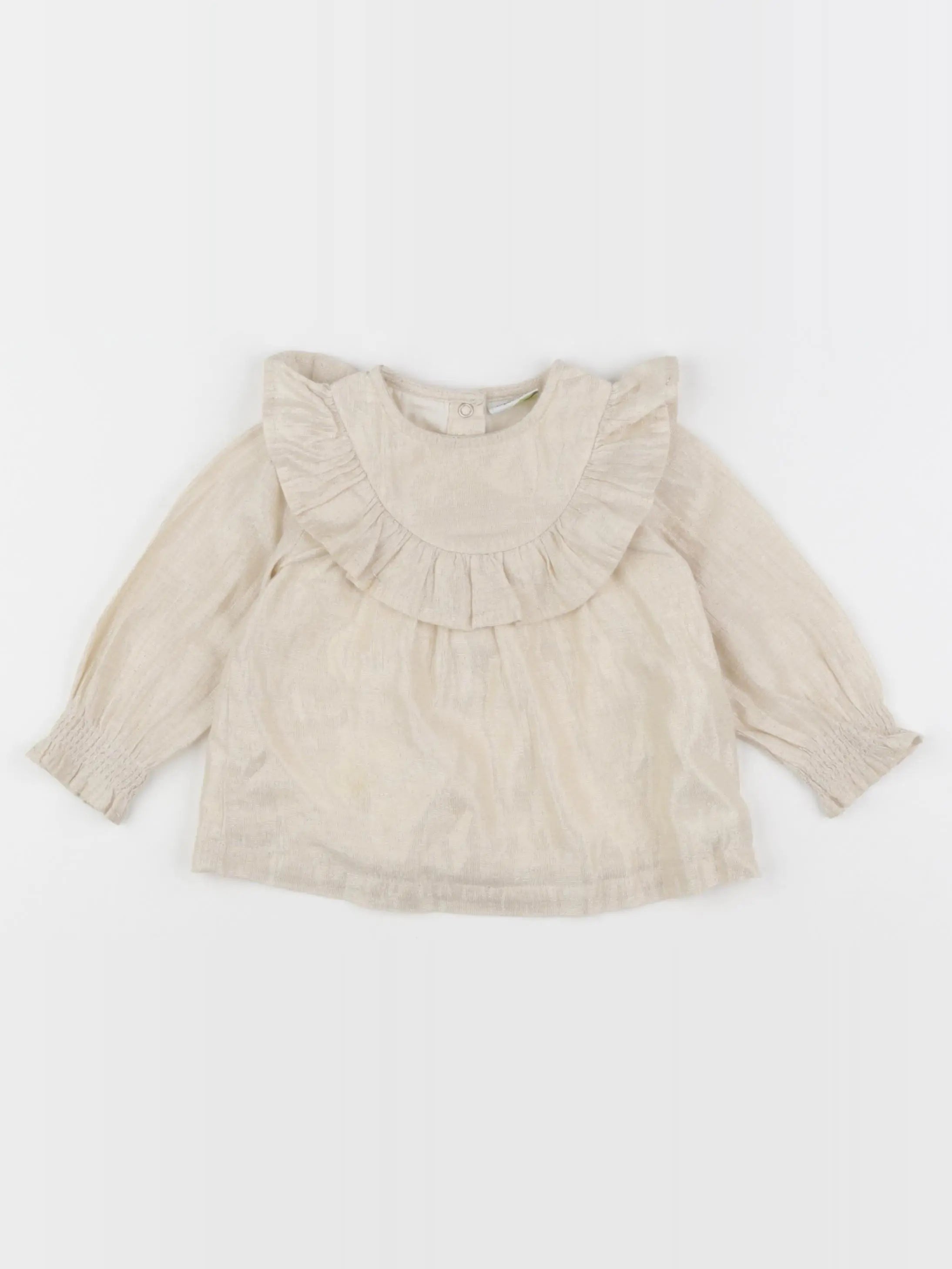 Tape à l'oeil - blouse beige, or - 9 mois