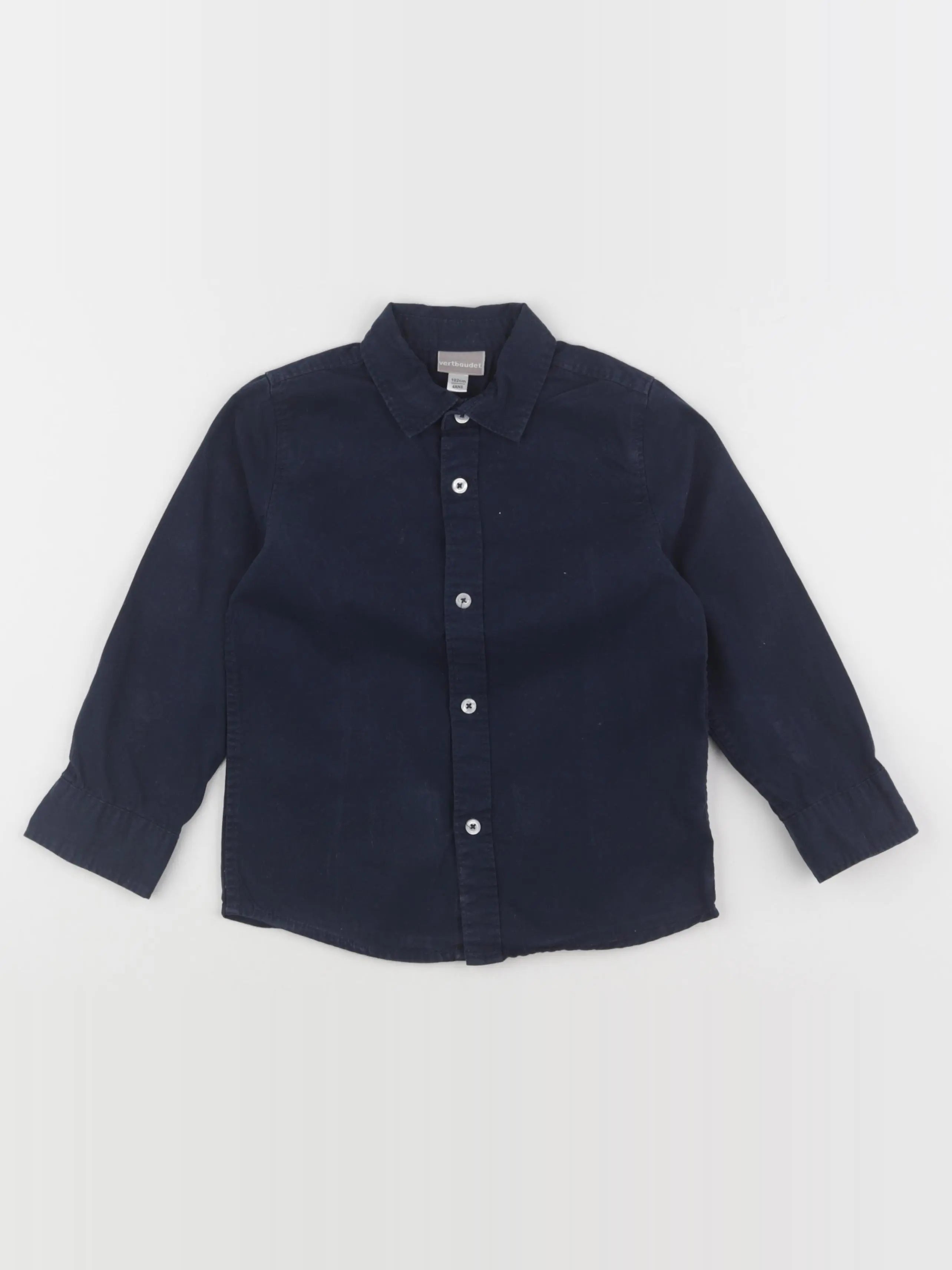 Vertbaudet - chemise bleu - 4 ans