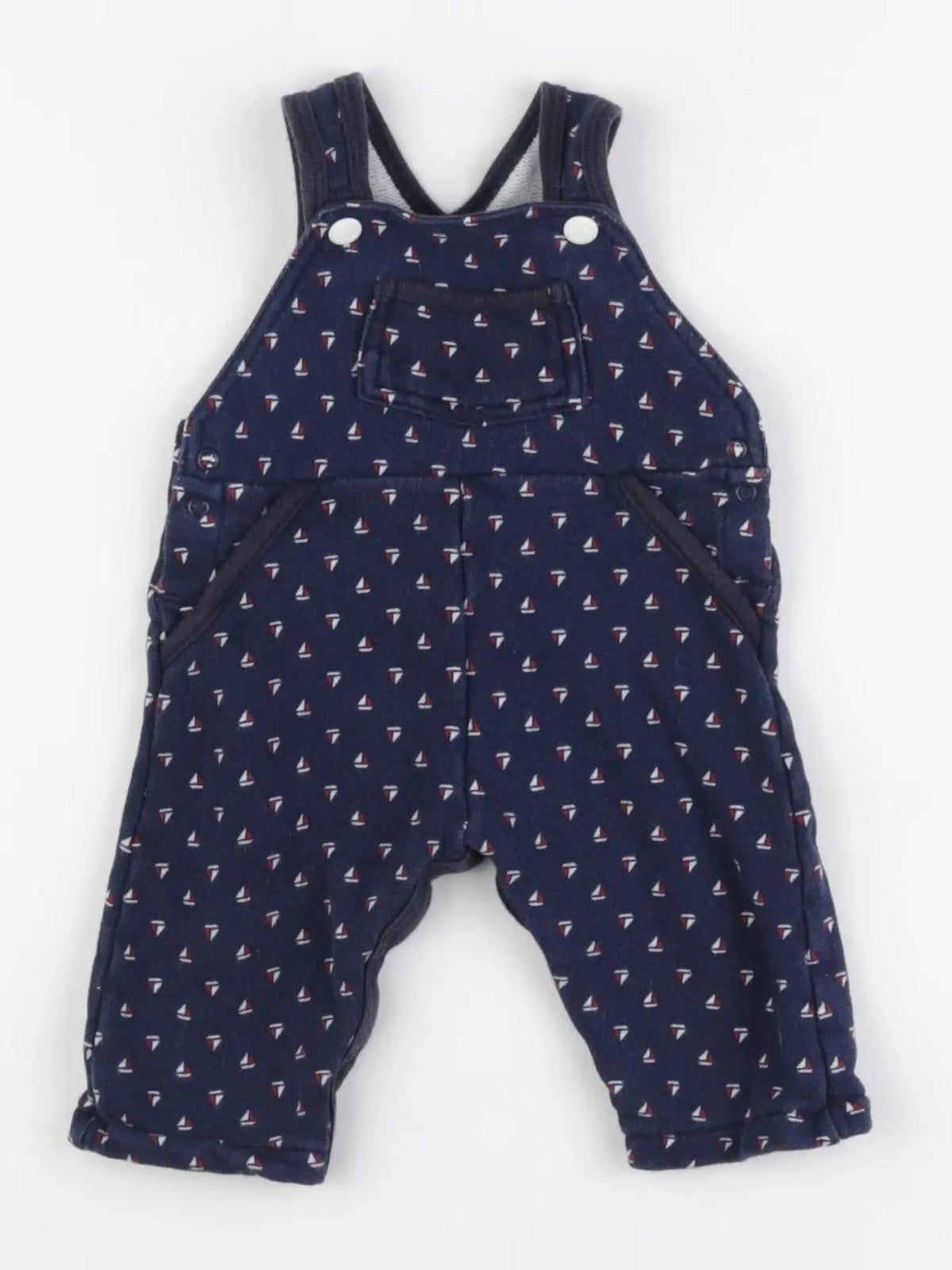 Petit Bateau - salopette bleu - 3 mois