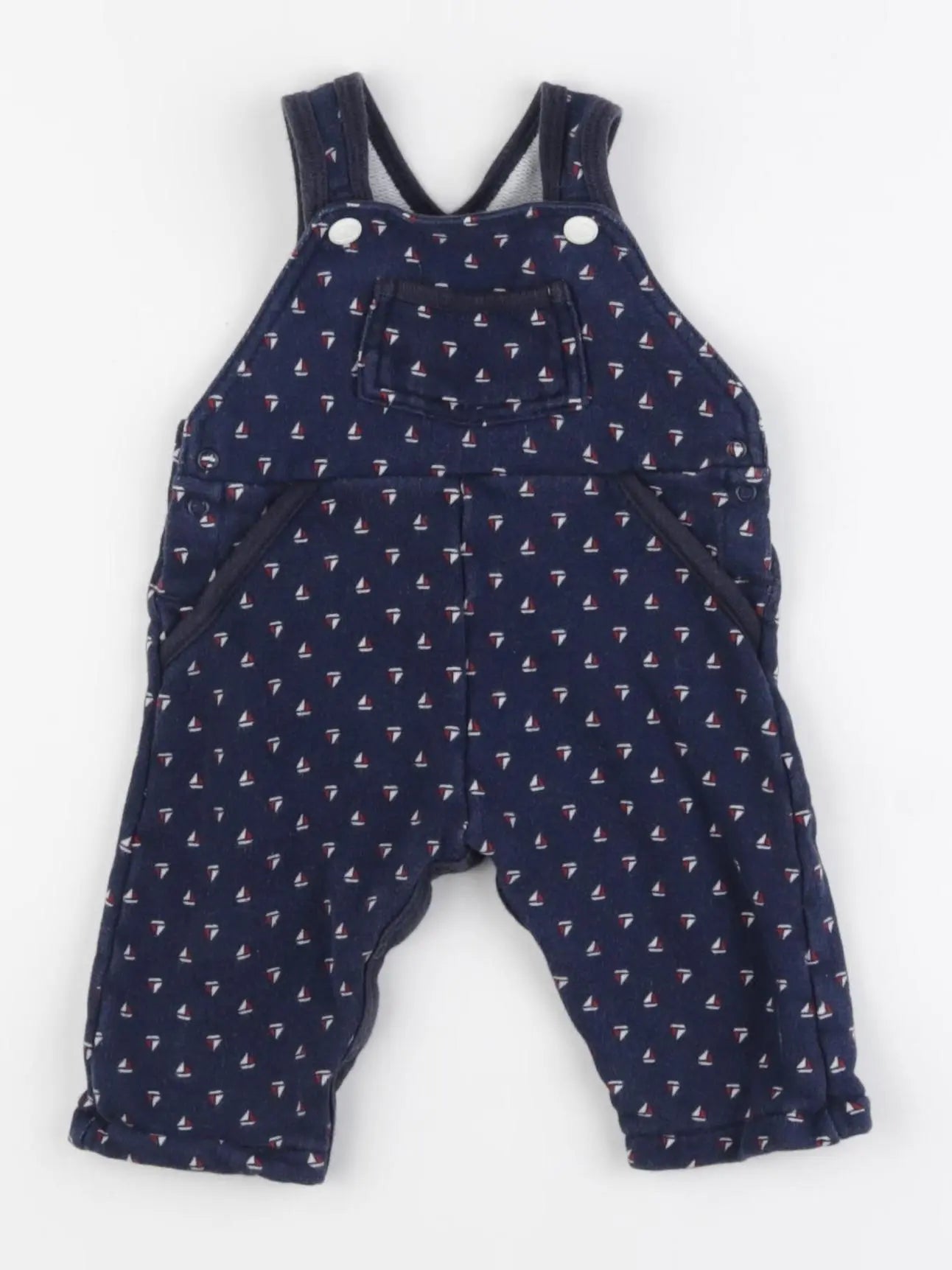 Petit Bateau - salopette bleu - 3 mois