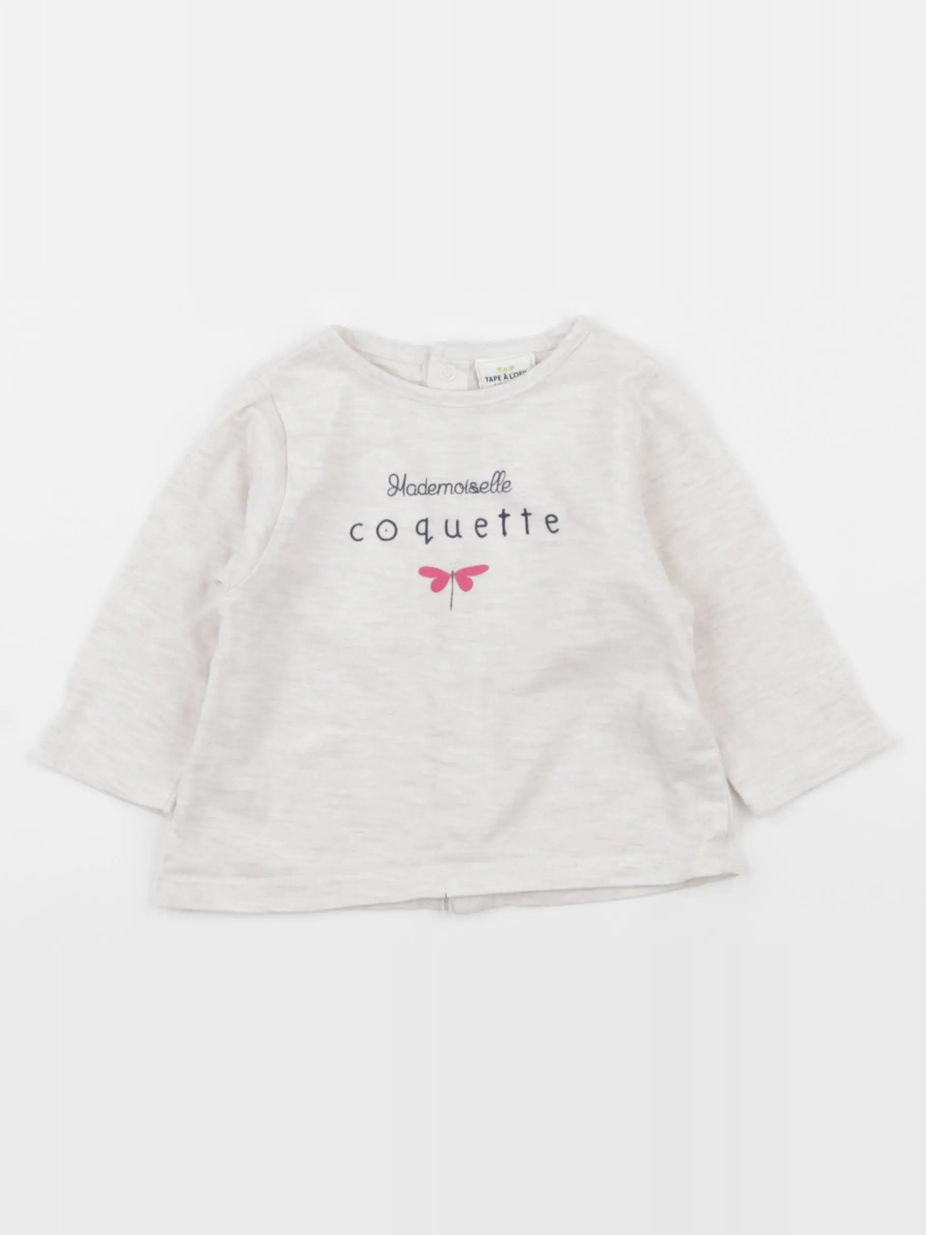 Tape à l'oeil - tee-shirt gris - 6 mois