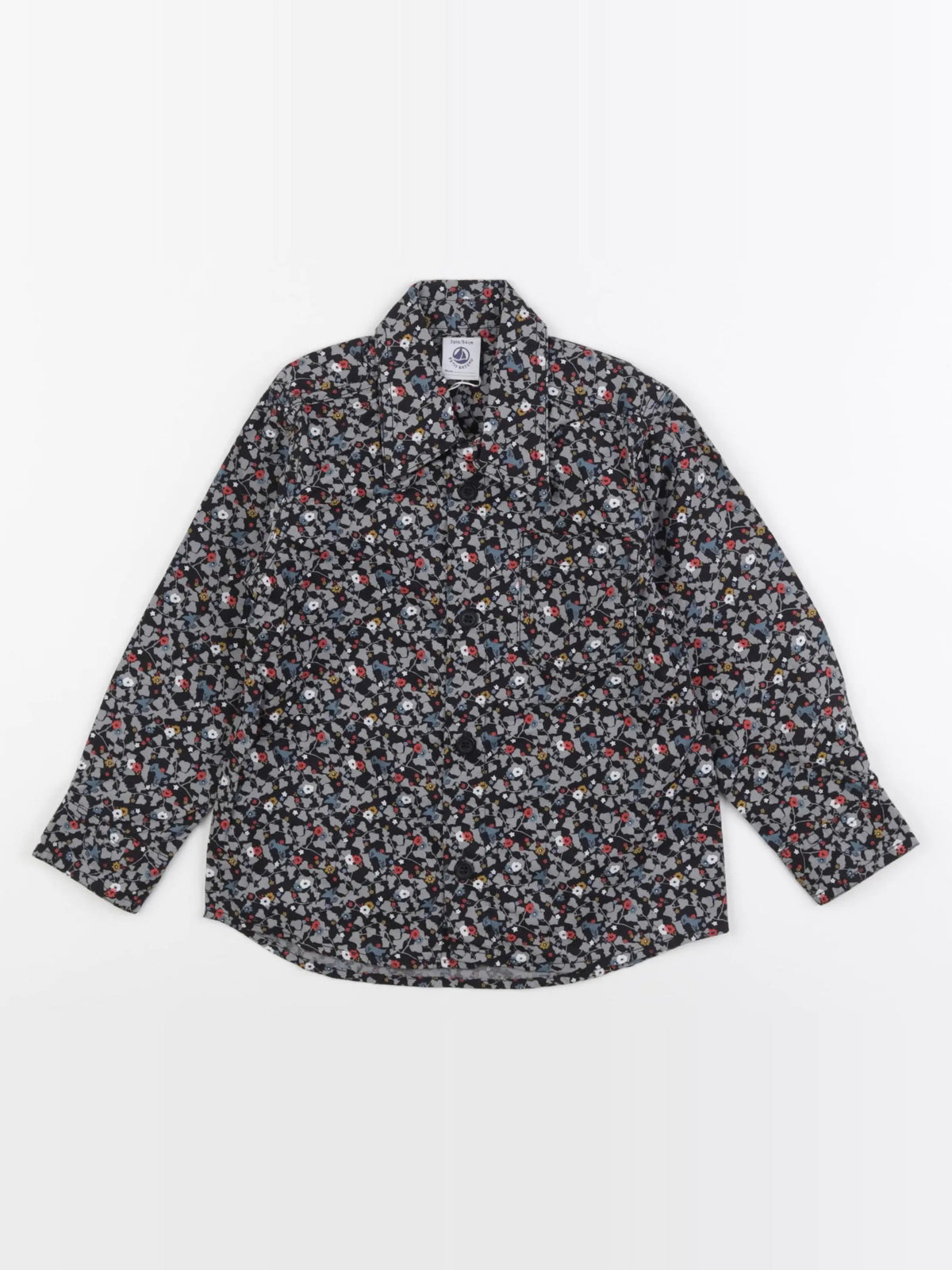 Petit Bateau - chemise multicolore - 3 ans