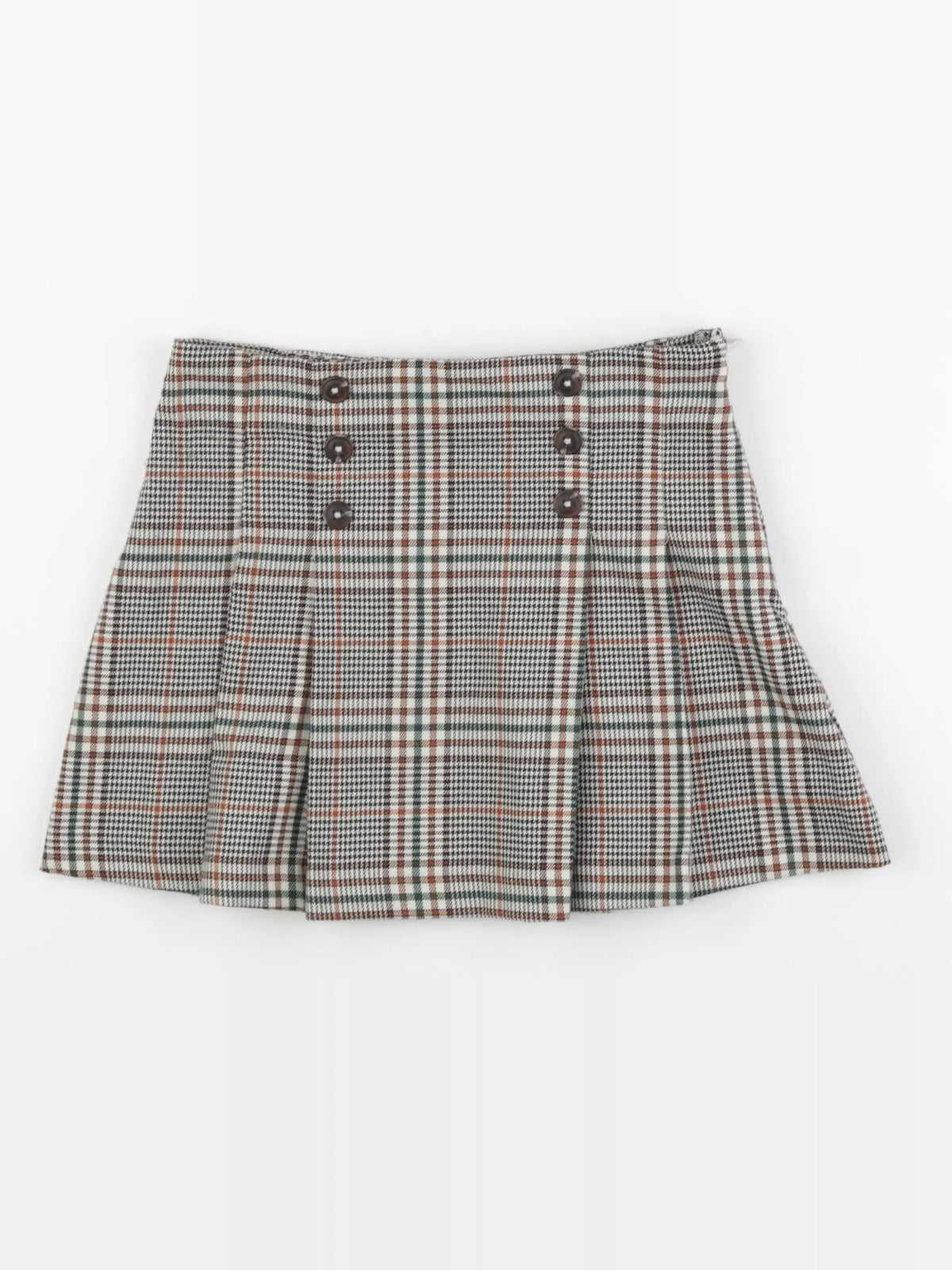 Vertbaudet - jupe gris, marron - 8 ans