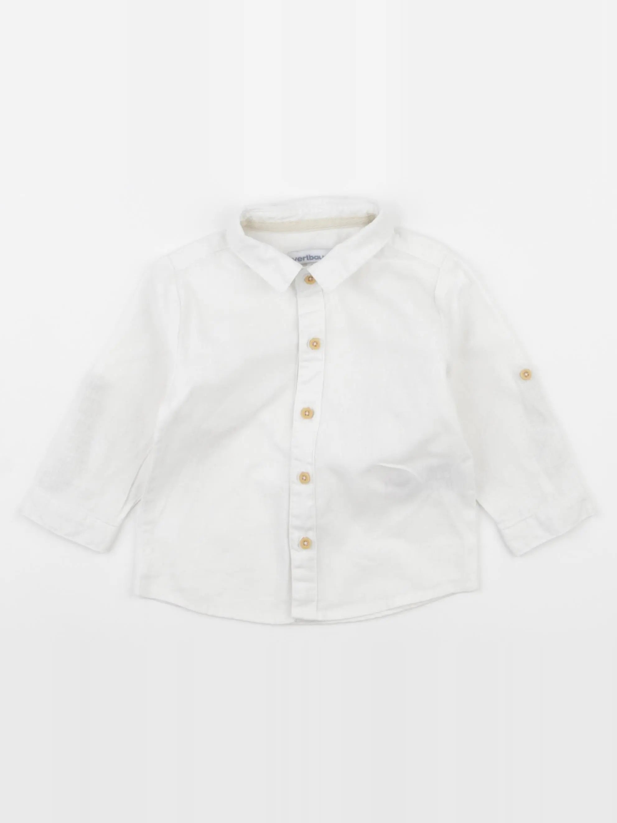 Vertbaudet - chemise blanc - 9 mois
