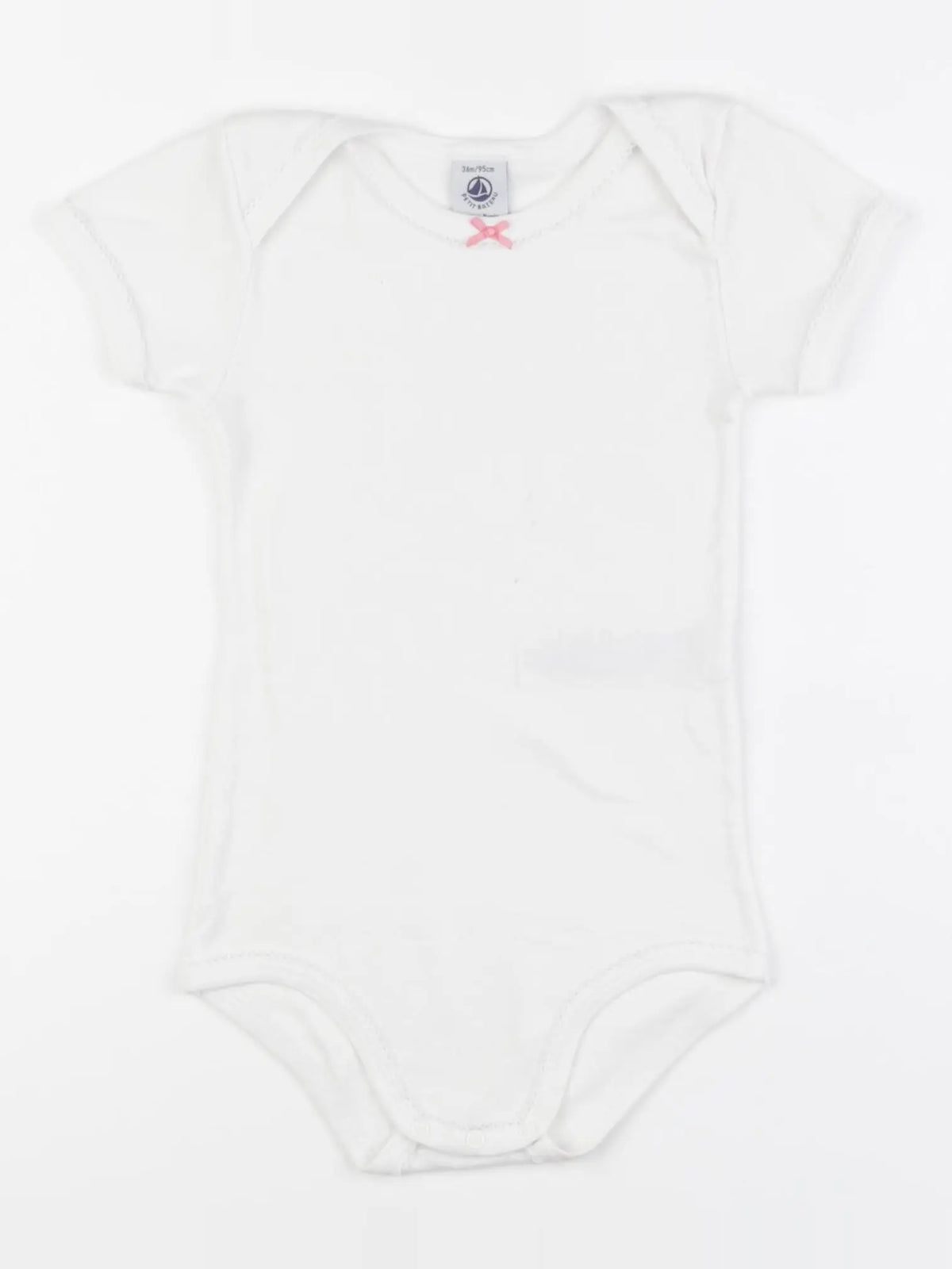 Petit Bateau - body blanc - 36 mois
