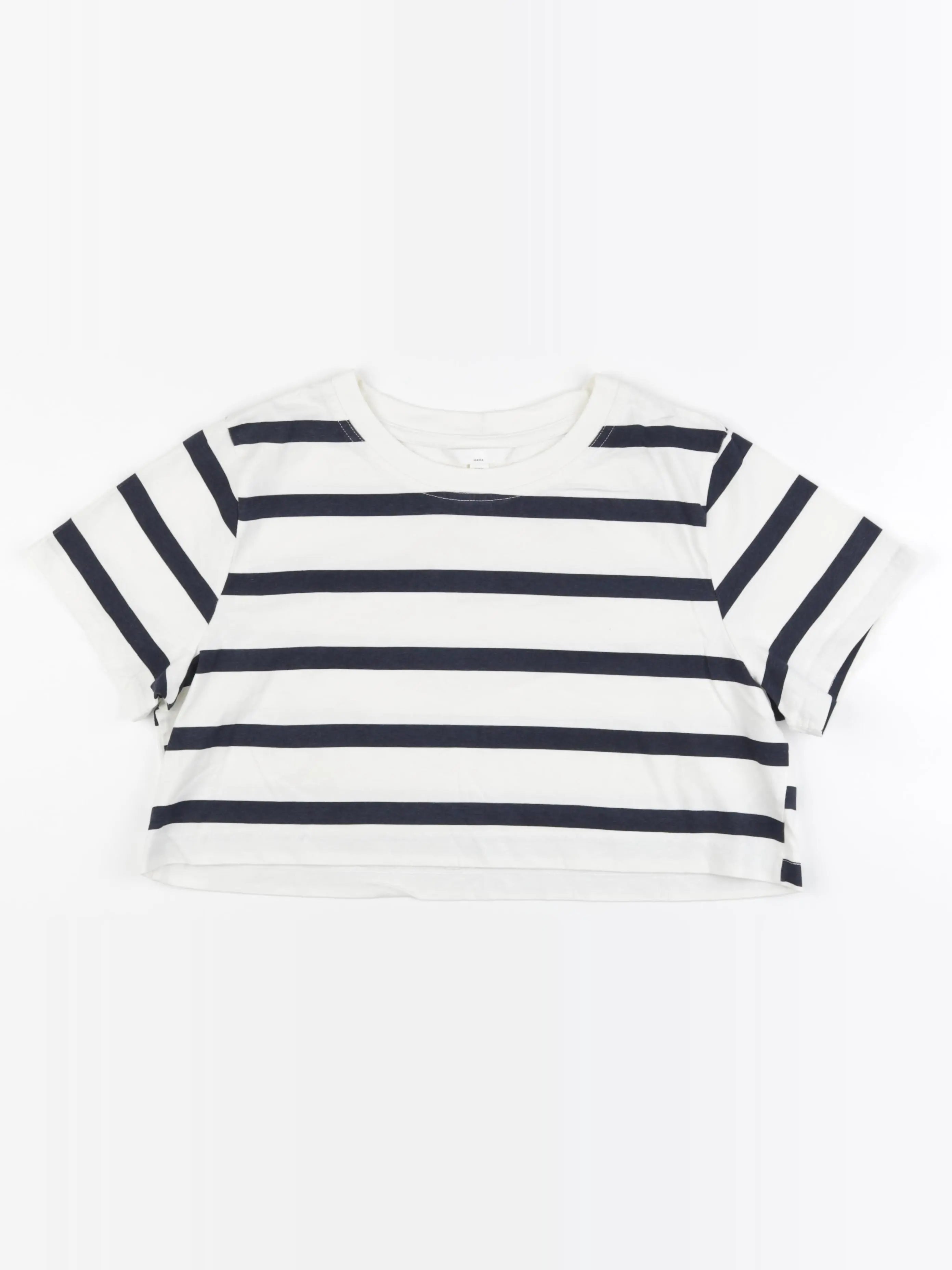 H&M - tee-shirt grossesse bleu, blanc - 40 à 42