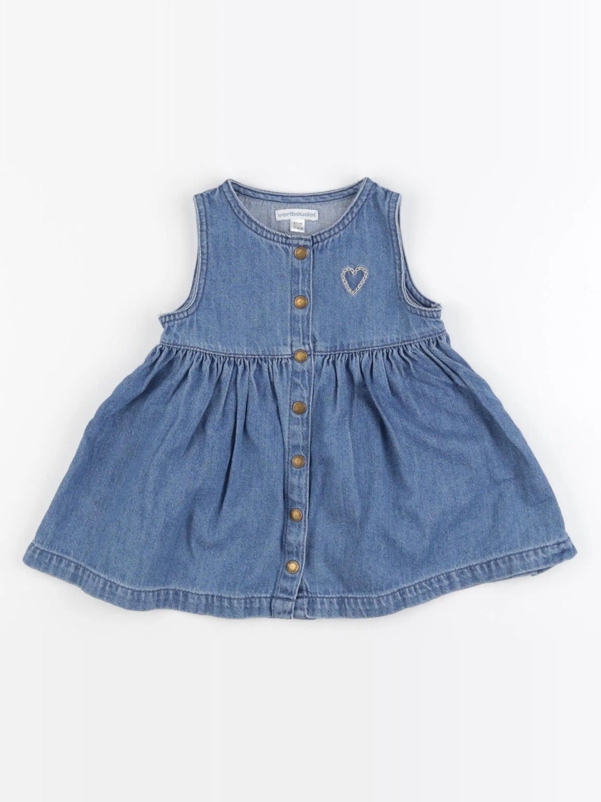Vertbaudet - robe bleu - 18 mois