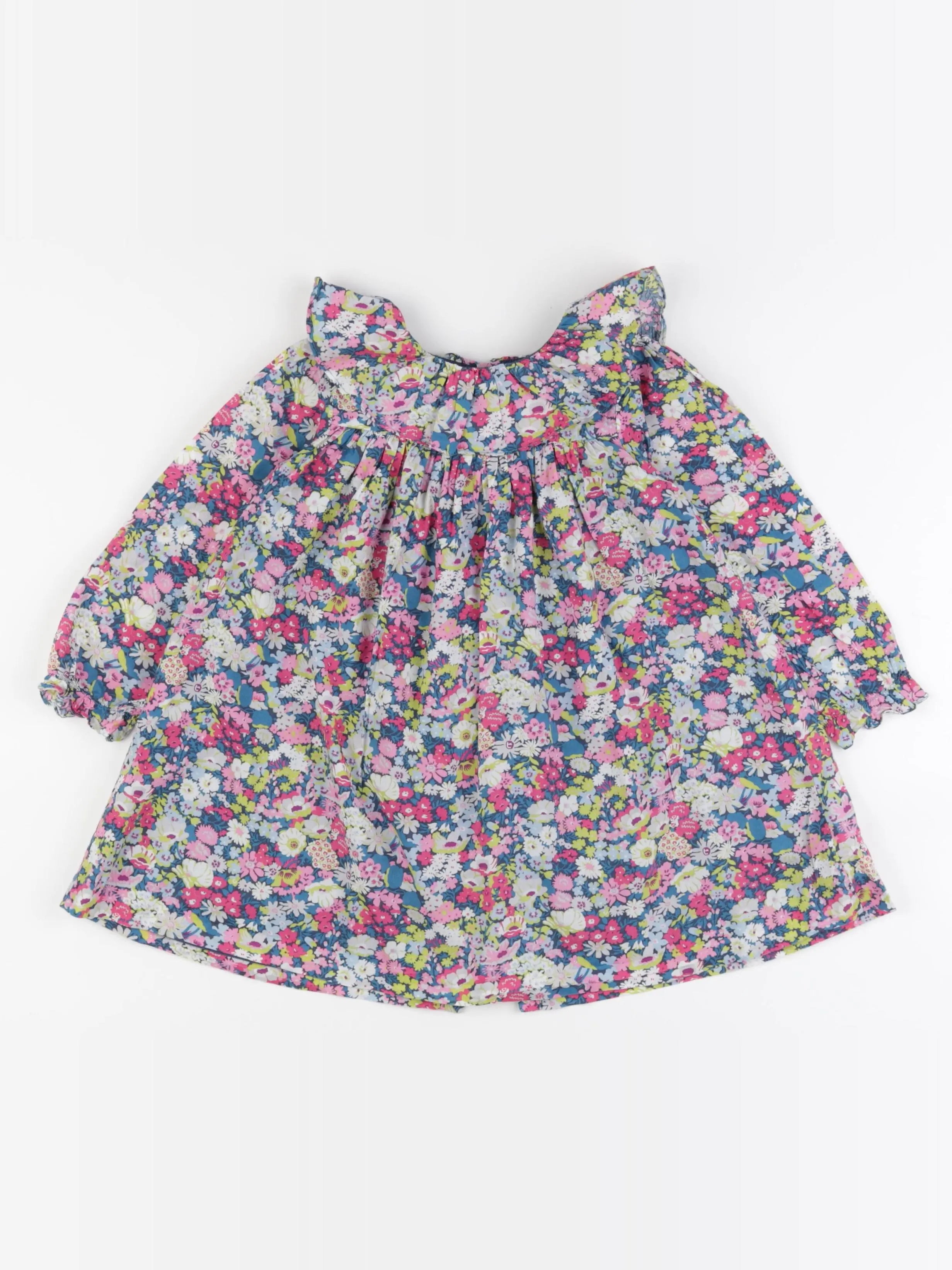 Jacadi - robe liberty bleu - 36 mois