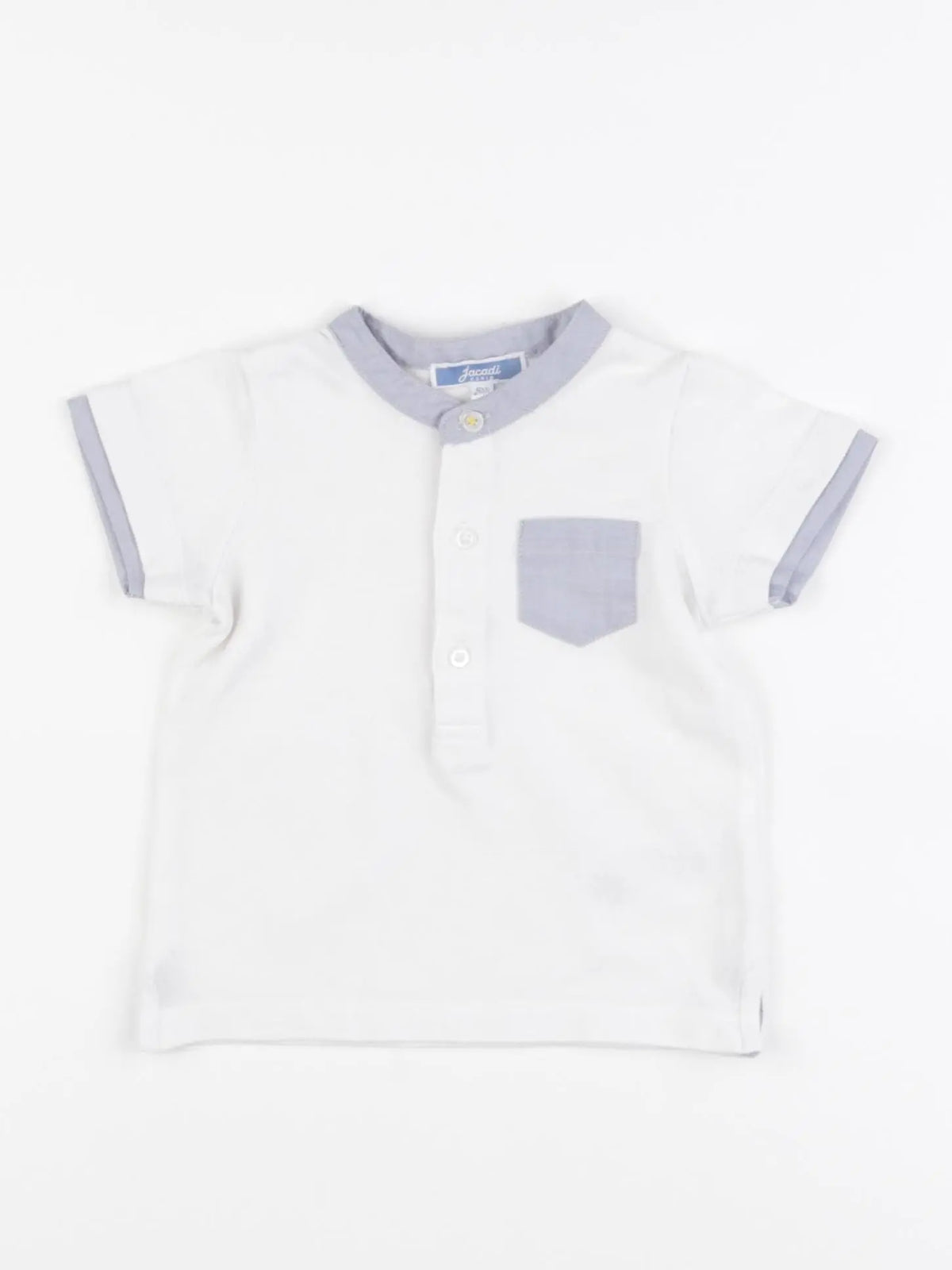 Jacadi - polo blanc - 6 mois