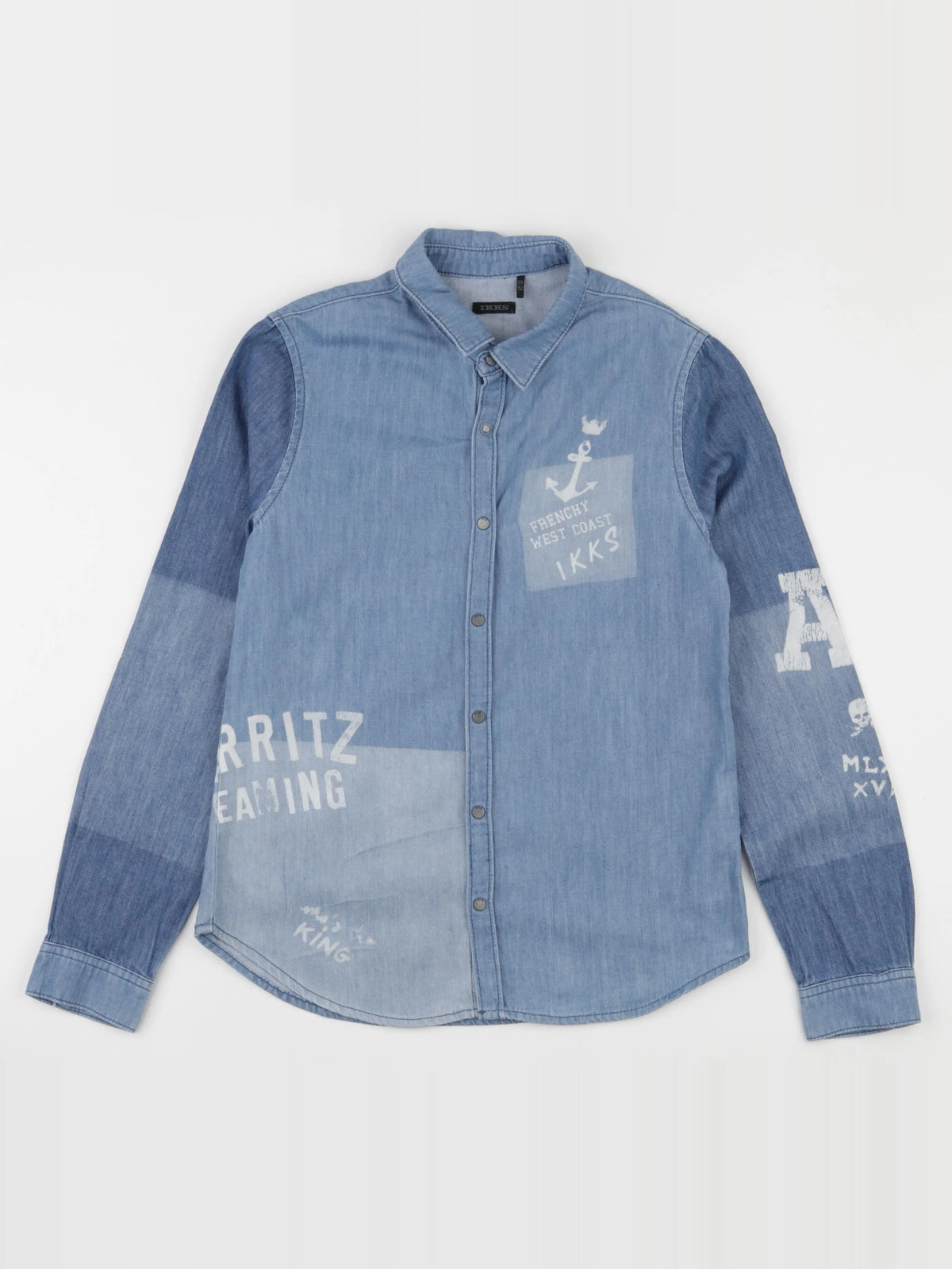 IKKS - chemise bleu - 12 ans