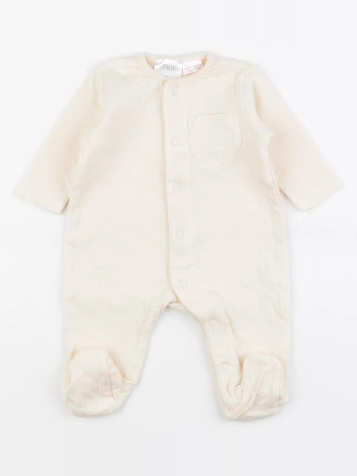 Zara - pyjama coton beige - Prématuré