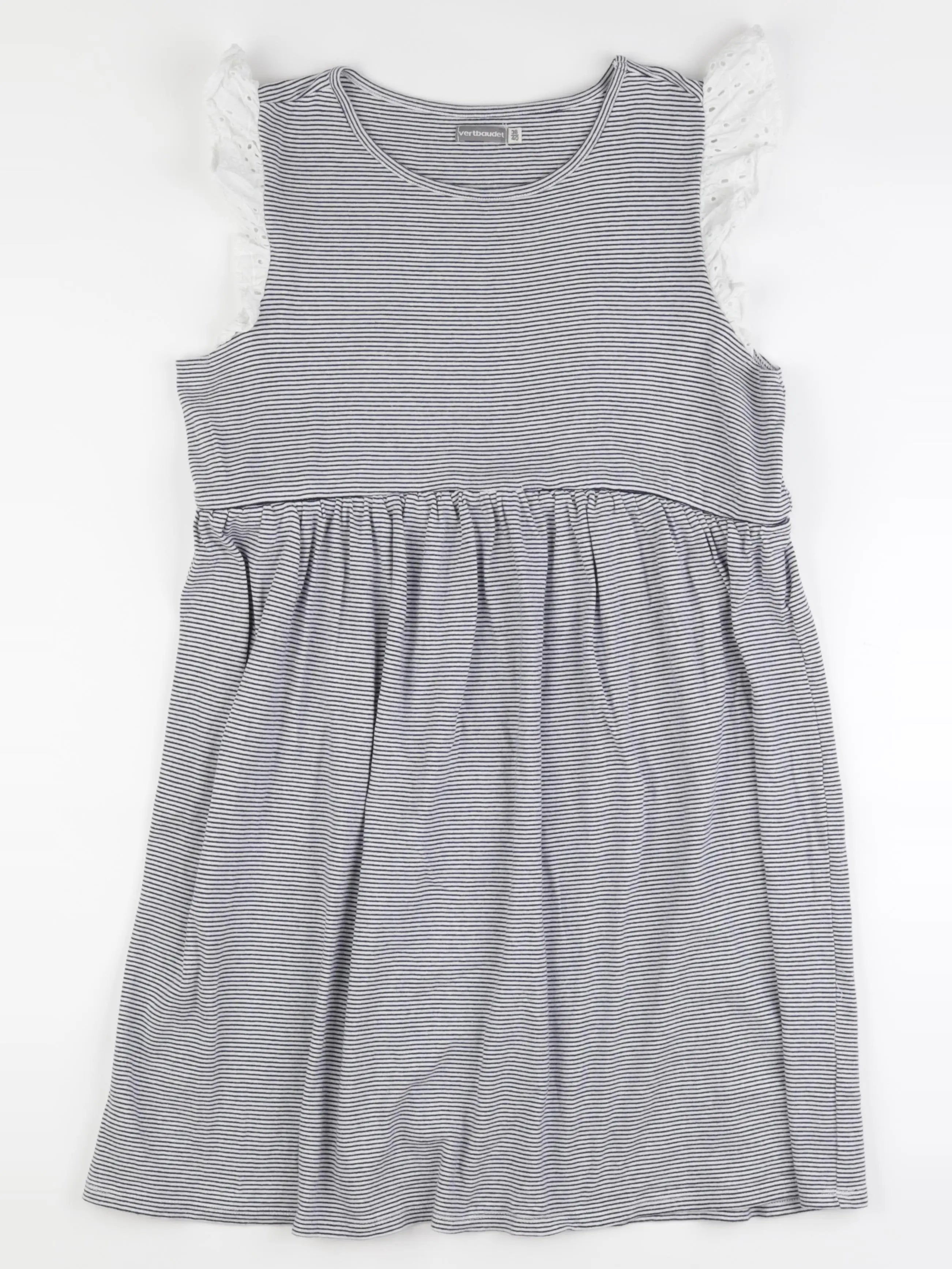 Vertbaudet - robe grossesse blanc, bleu - 38 à 40
