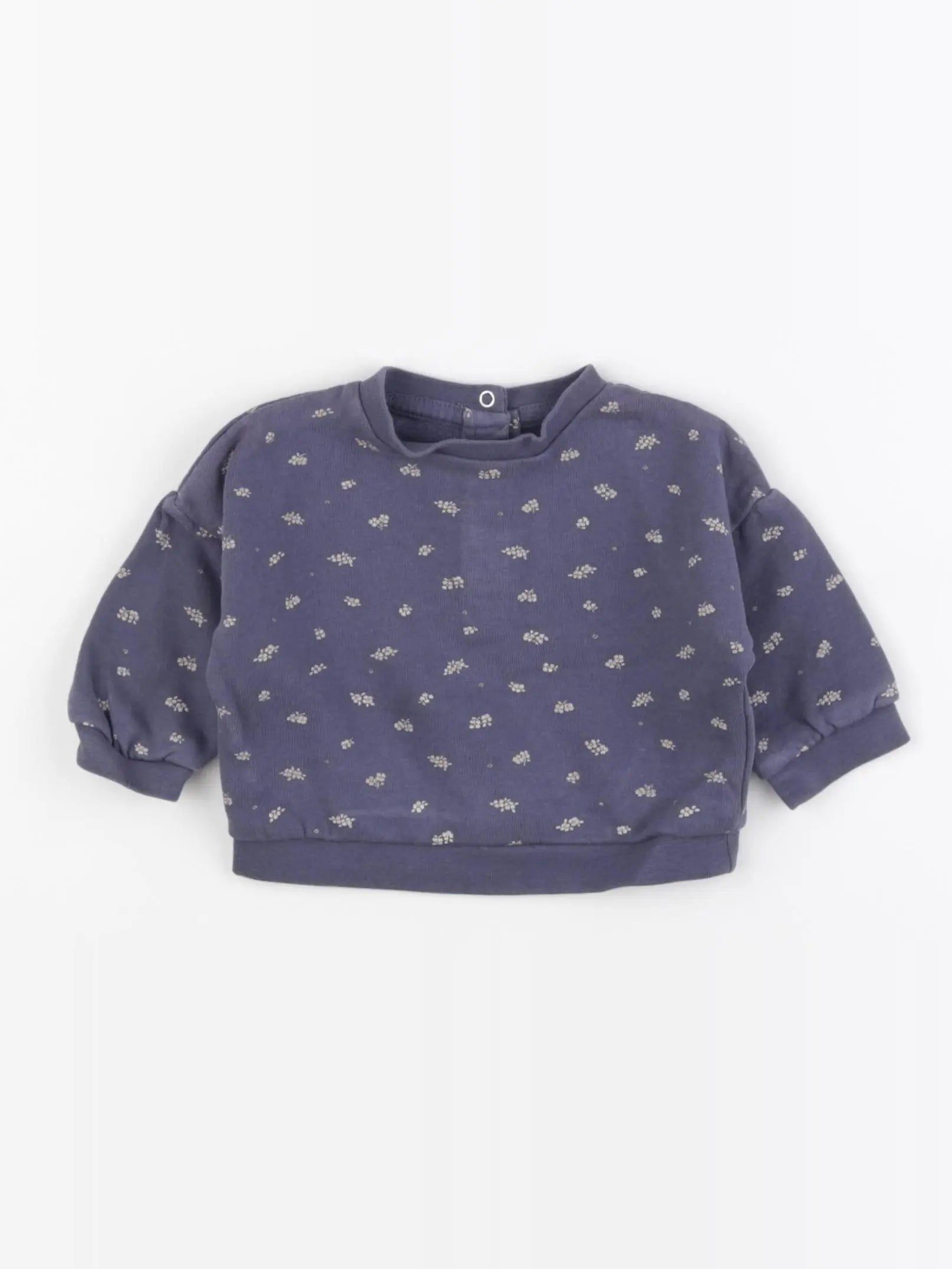 Vertbaudet - sweat violet - 3 mois