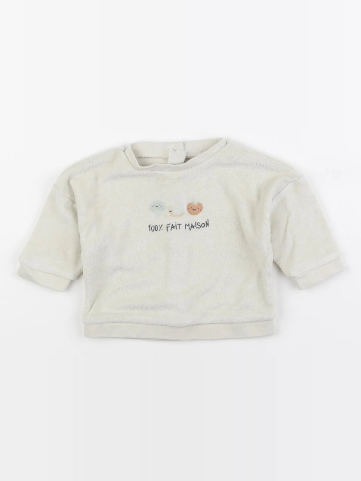 Vertbaudet - sweat vert - 3 mois