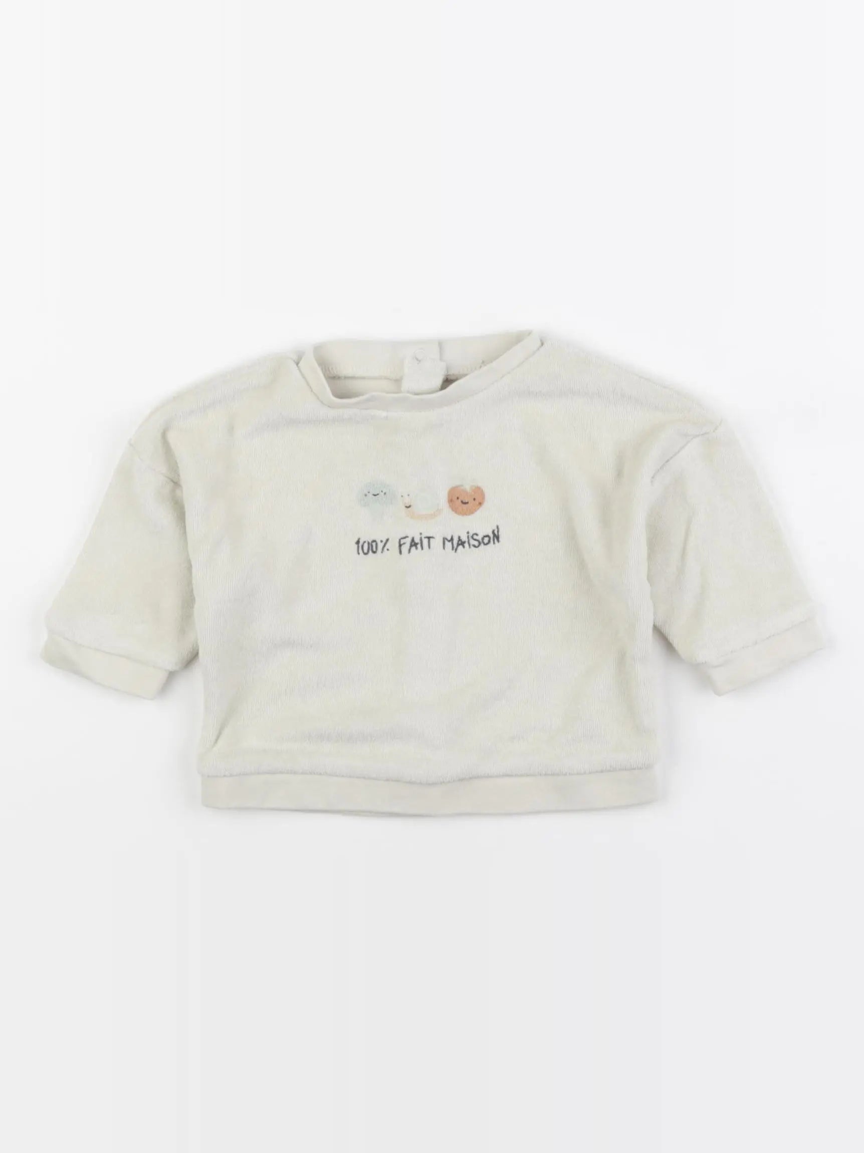 Vertbaudet - sweat vert - 3 mois