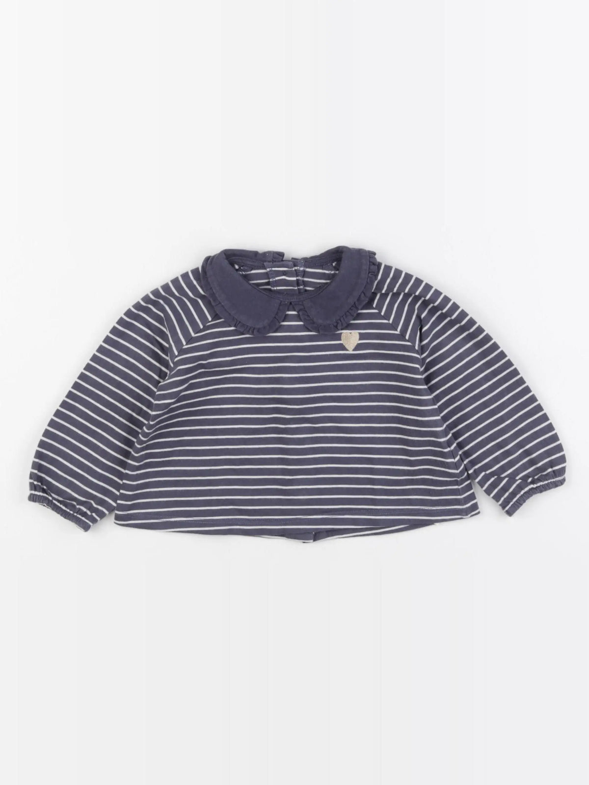 Vertbaudet - tee-shirt bleu - 9 mois
