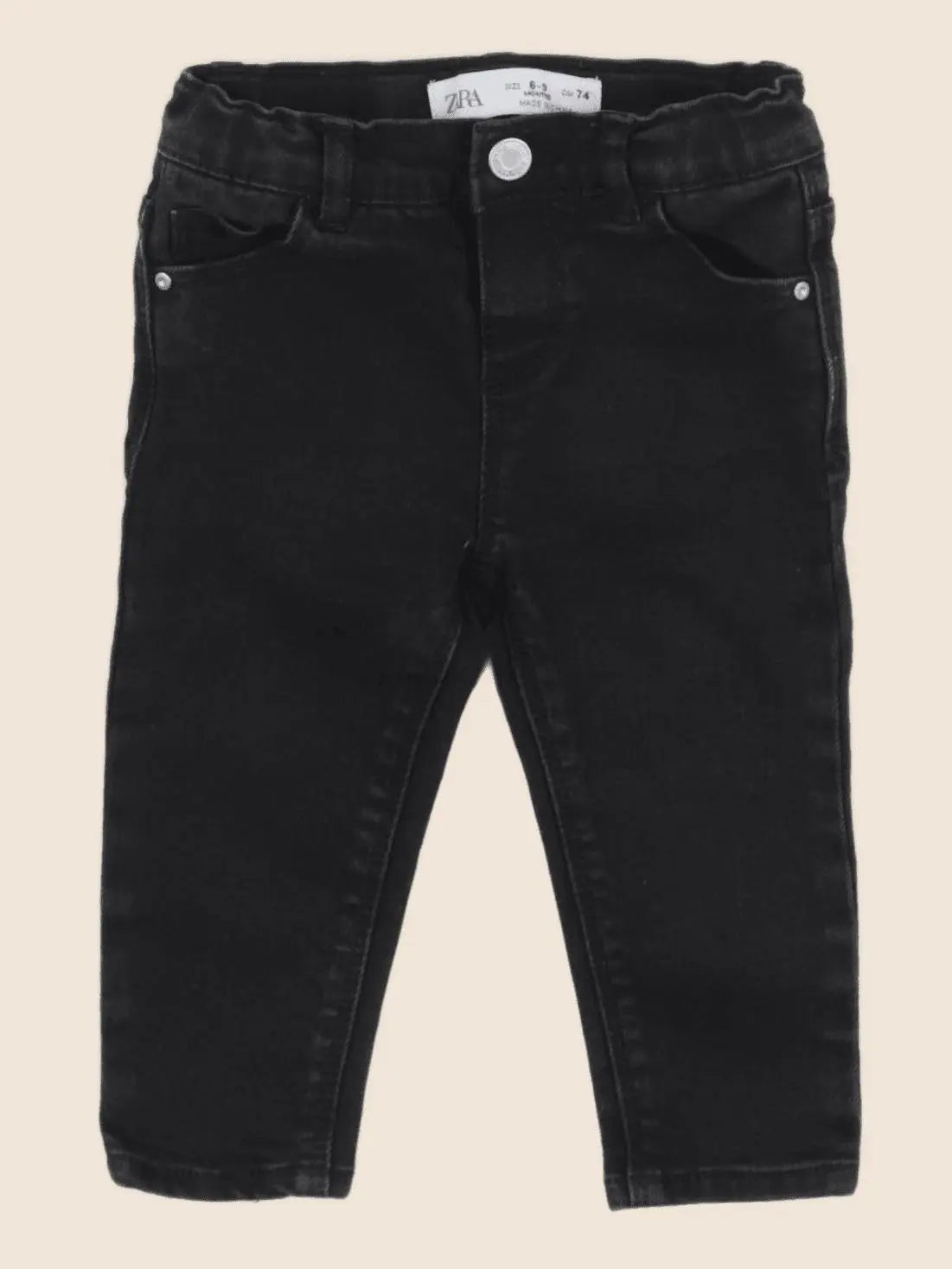 Zara - jean noir - 6/9 mois