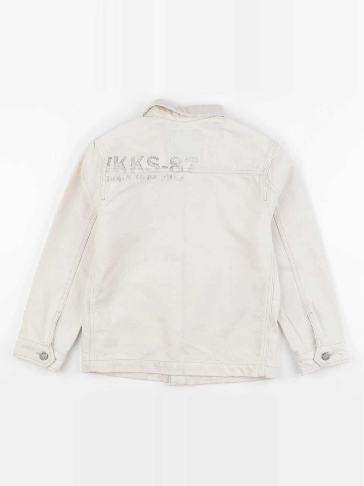IKKS - veste imprimé au dos beige - 8 ans
