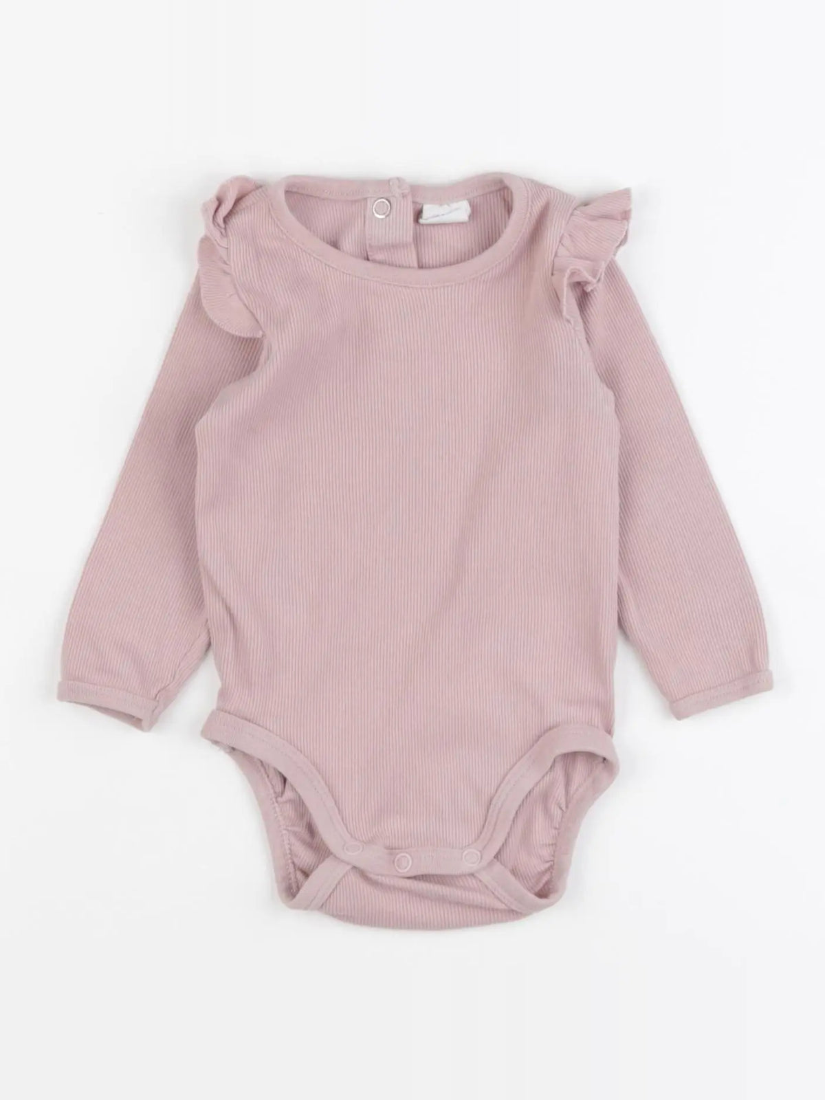H&M - body à col rose - 3/6 mois