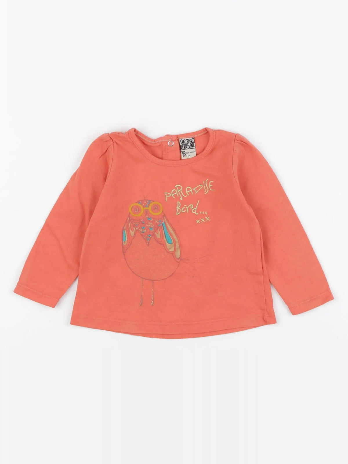 Tape à l'oeil - tee-shirt rose - 12 mois