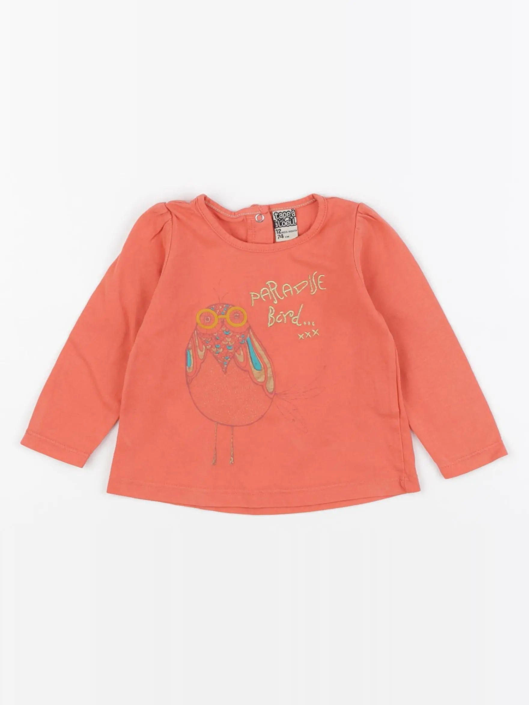 Tape à l'oeil - tee-shirt rose - 12 mois