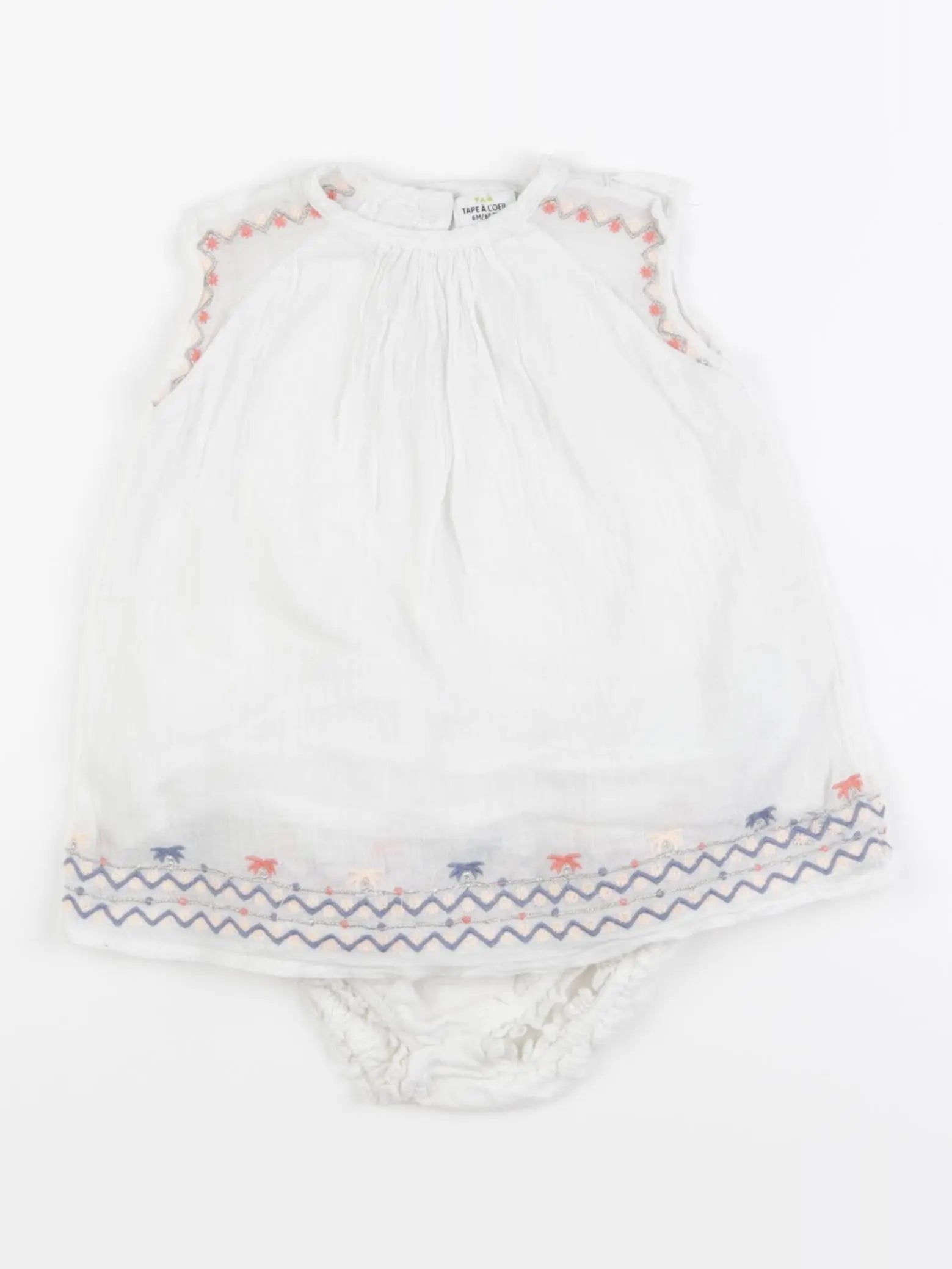 Tape à l'oeil - robe blanc - 6 mois