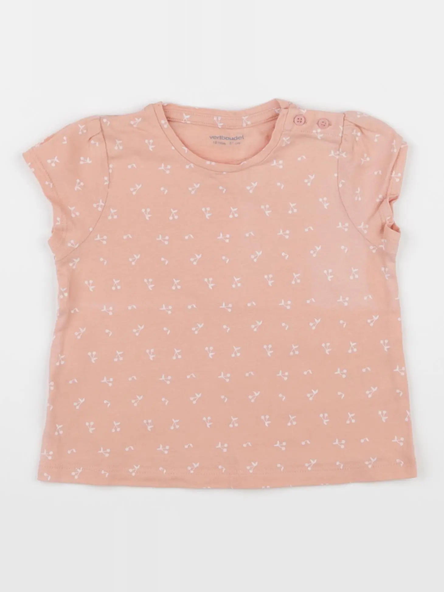 Vertbaudet - tee-shirt rose - 18 mois