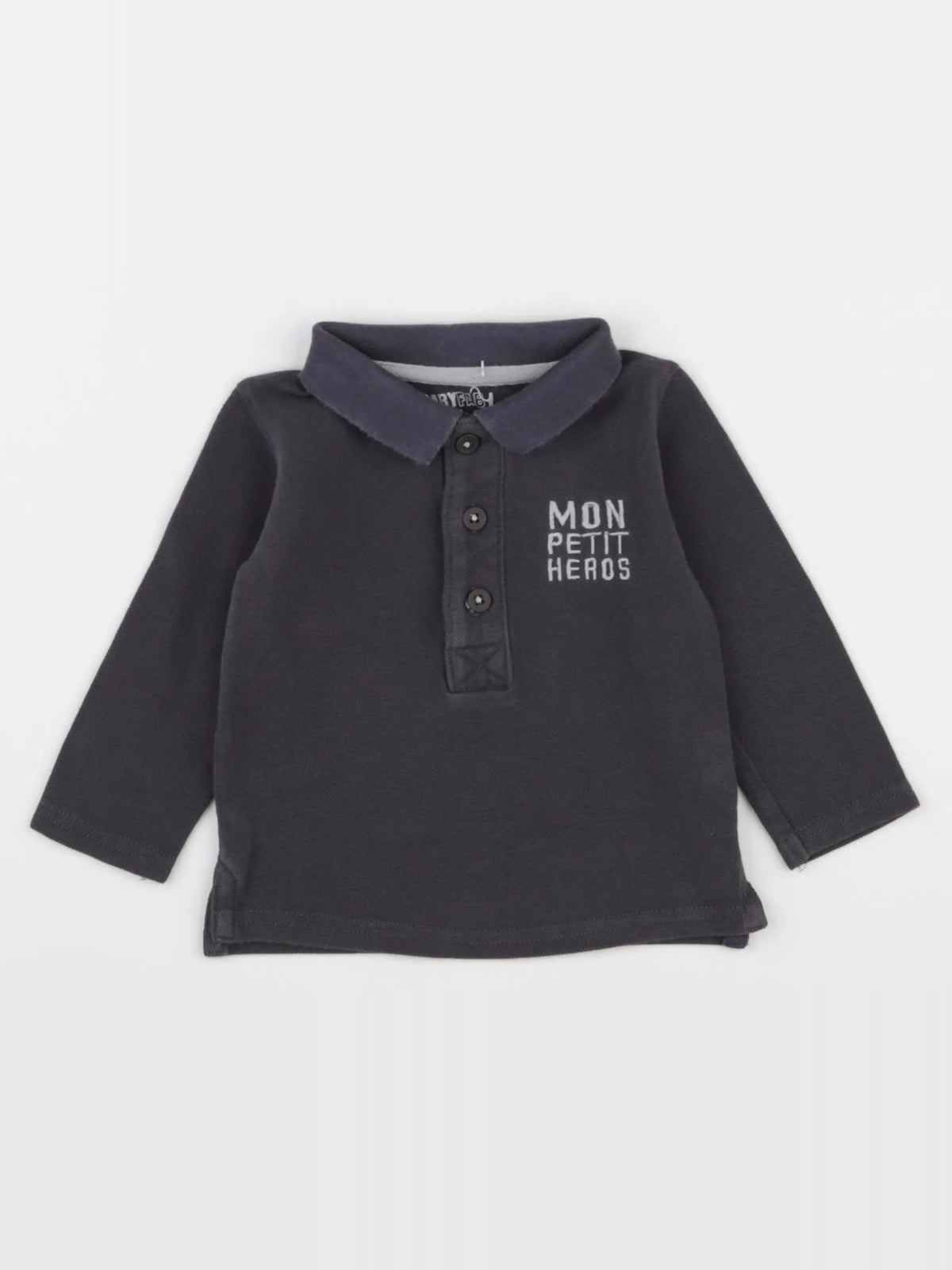 Tape à l'oeil - polo gris - 12 mois