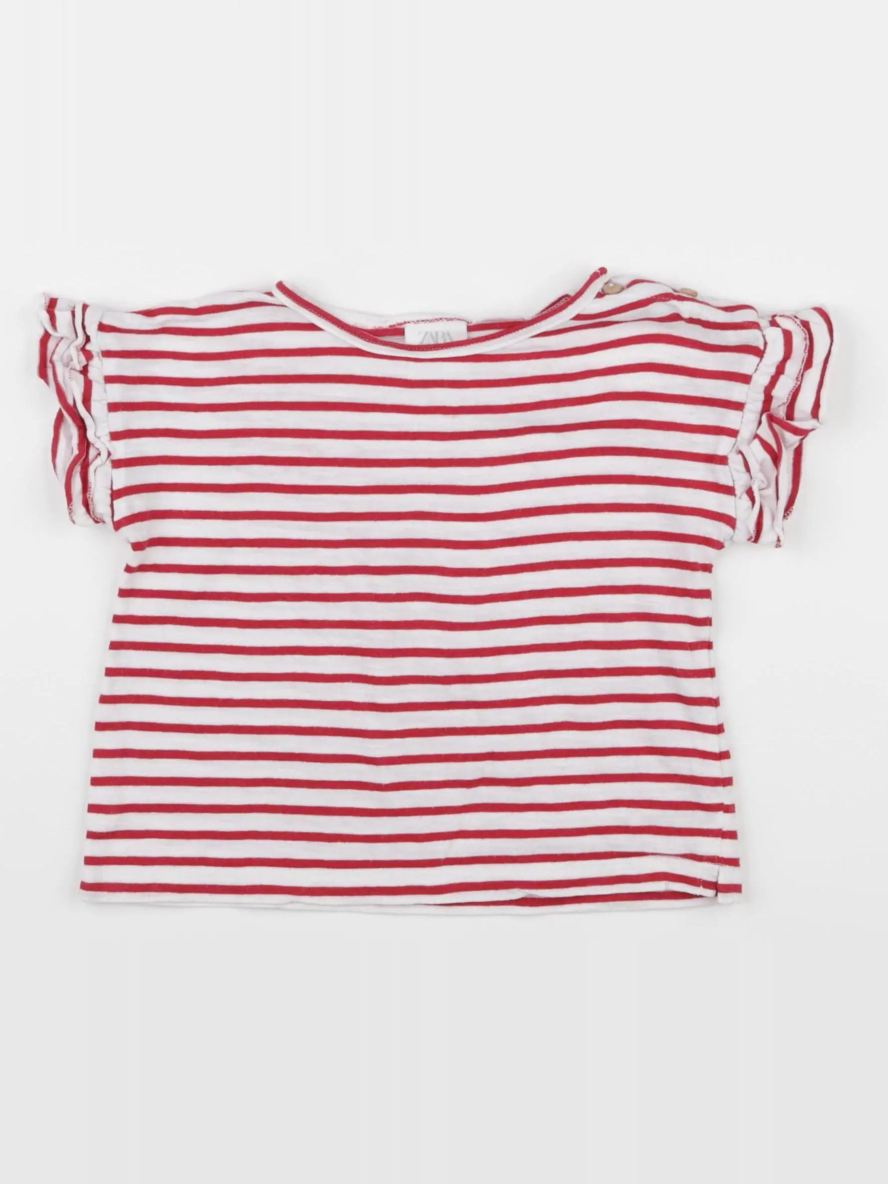 Zara - tee-shirt rouge - 12/18 mois