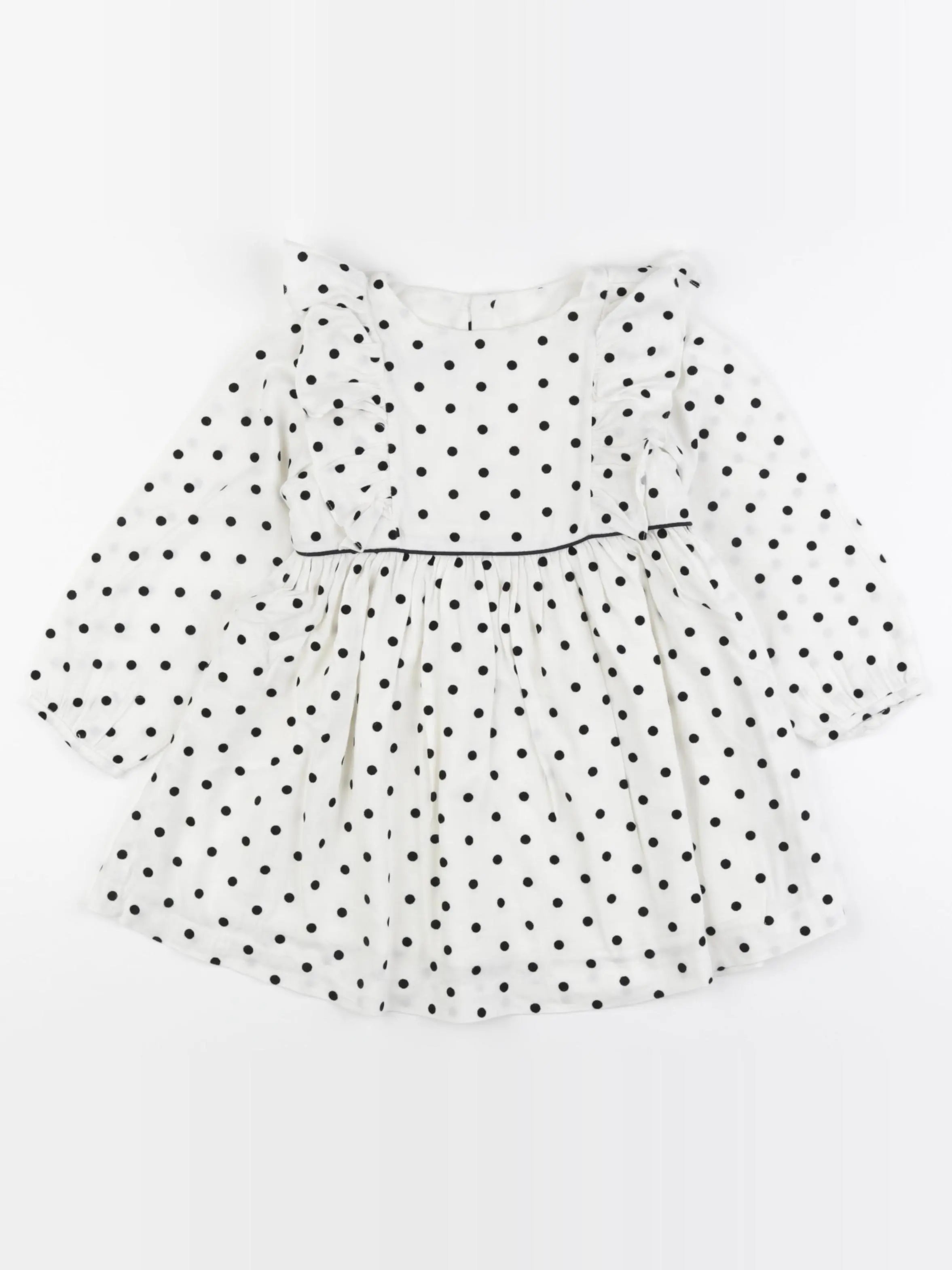 Jacadi - robe blanc, bleu - 36 mois