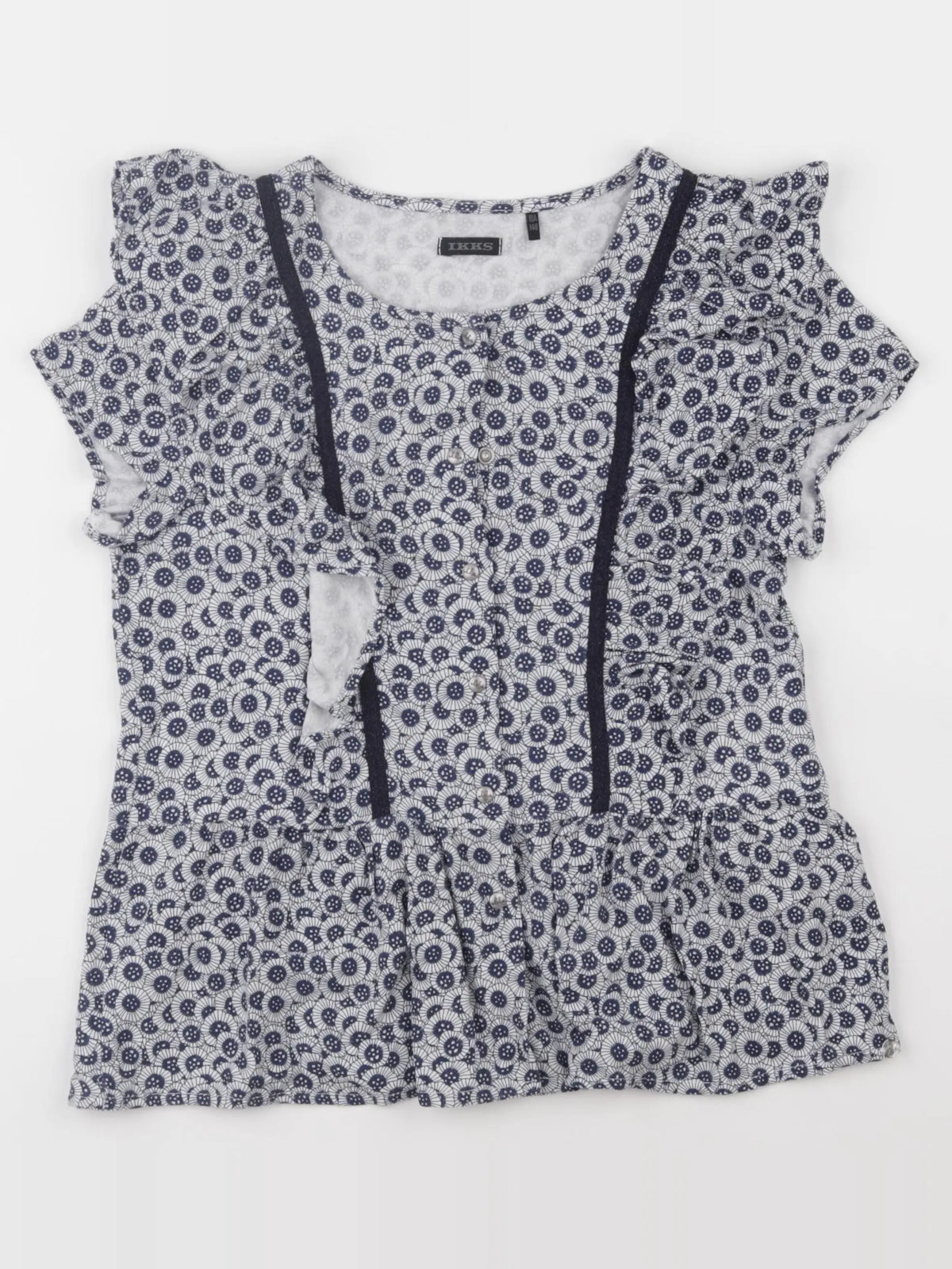 IKKS - blouse bleu - 10 ans