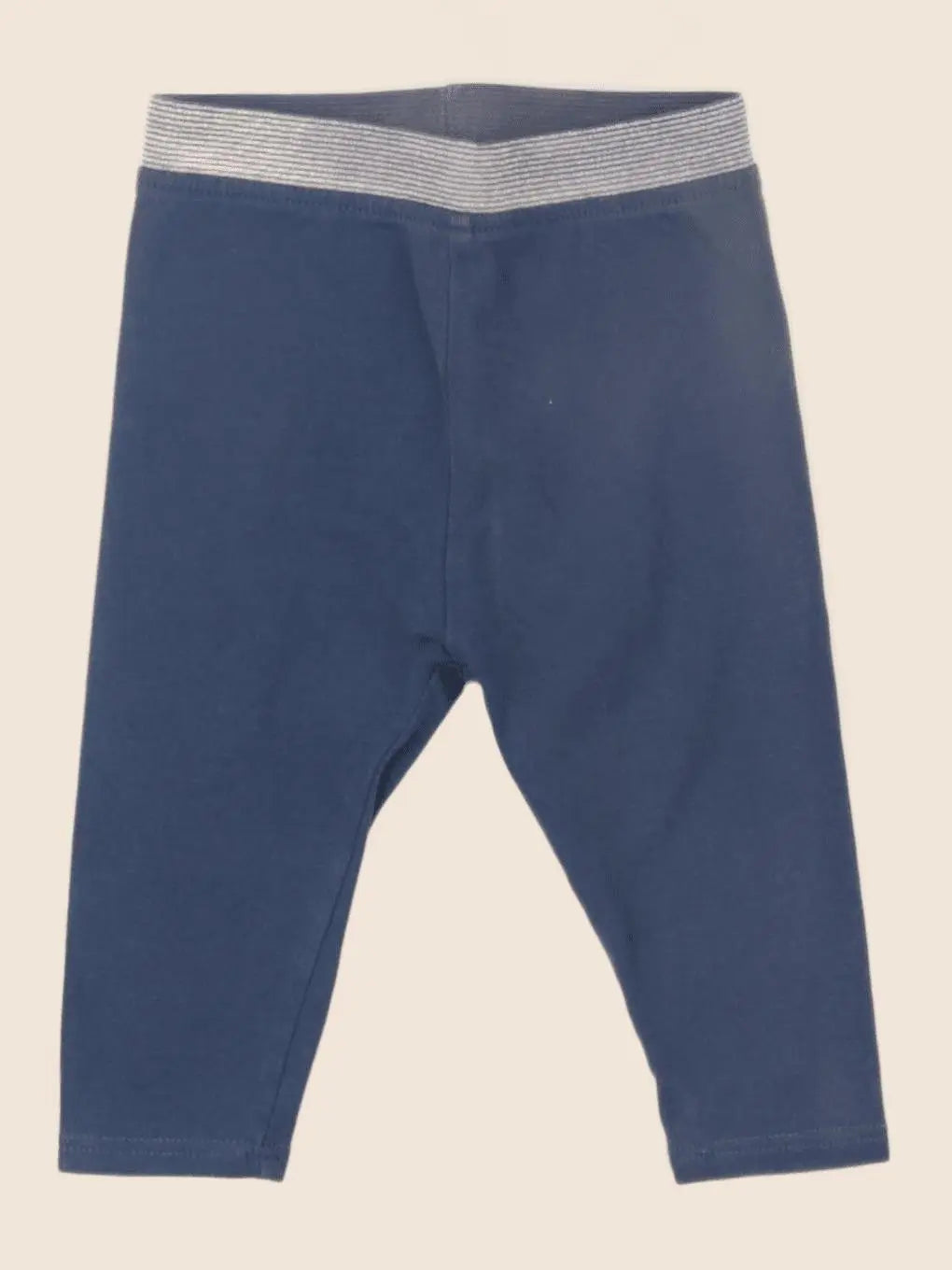 Vertbaudet - legging bleu, argent - 3 mois