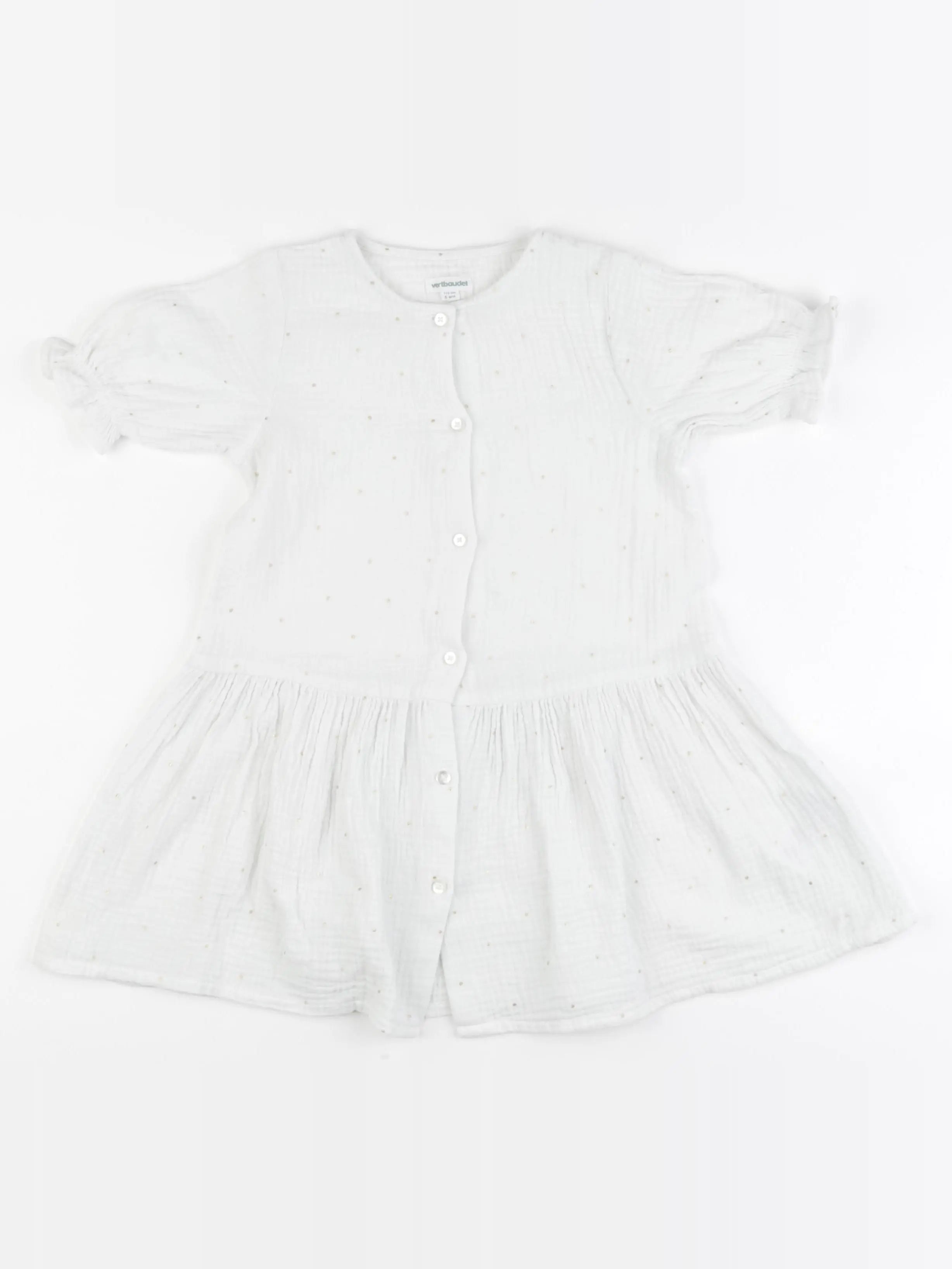 Vertbaudet - robe blanc - 5 ans