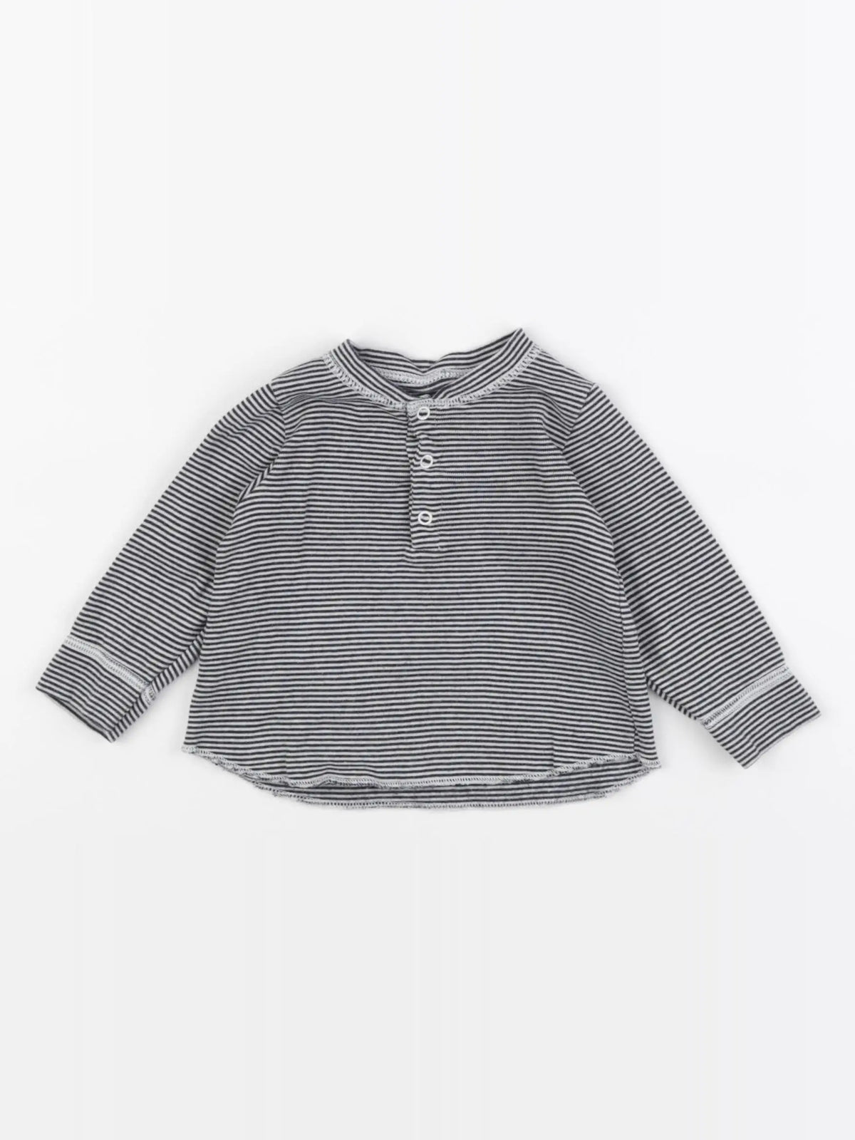 Petit Bateau - tee-shirt bleu - 6 mois