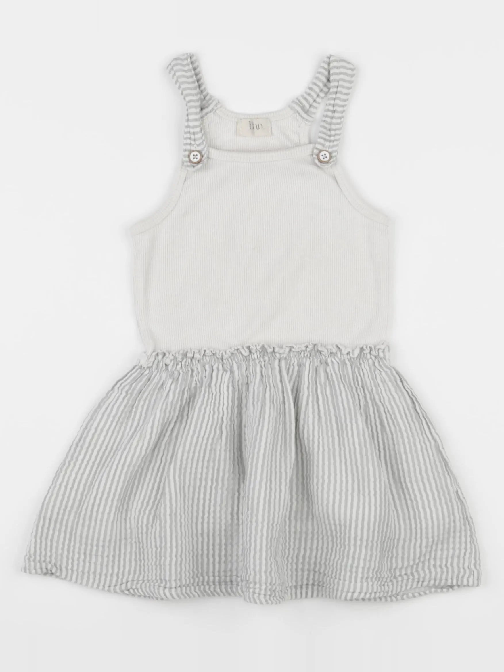 Buho - robe gris - 3 ans