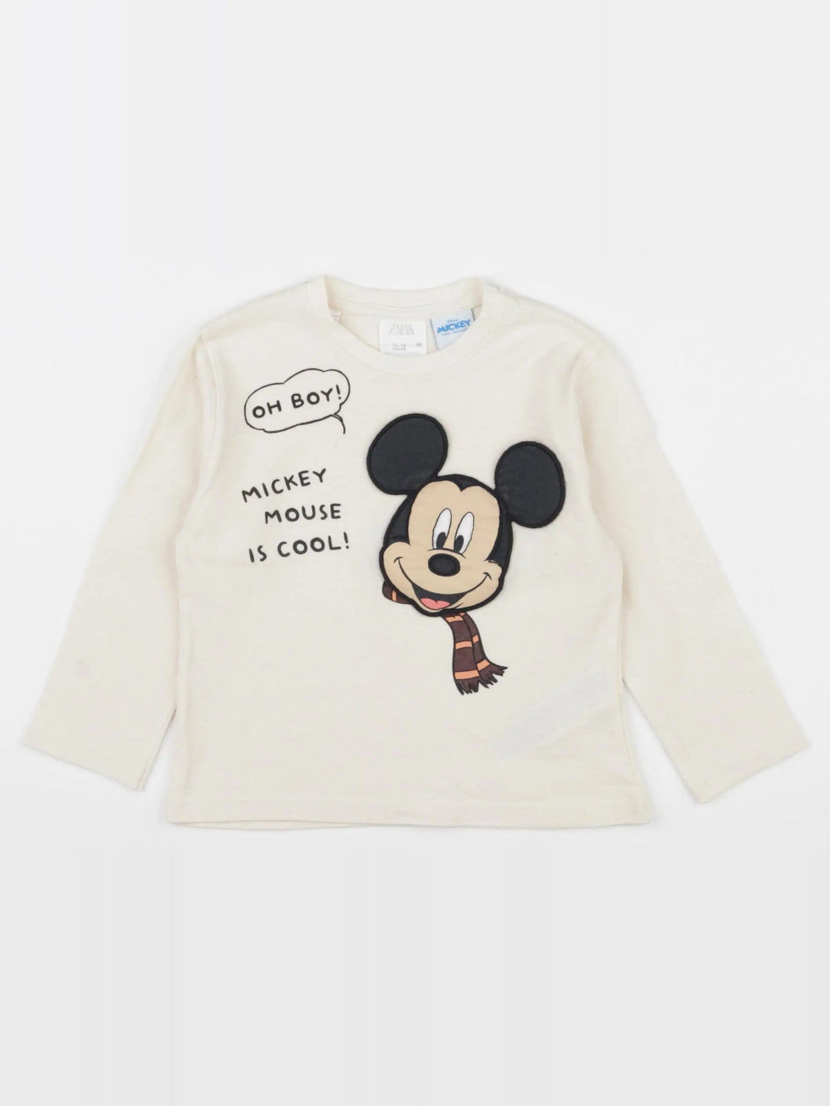 Zara - tee-shirt beige - 12/18 mois