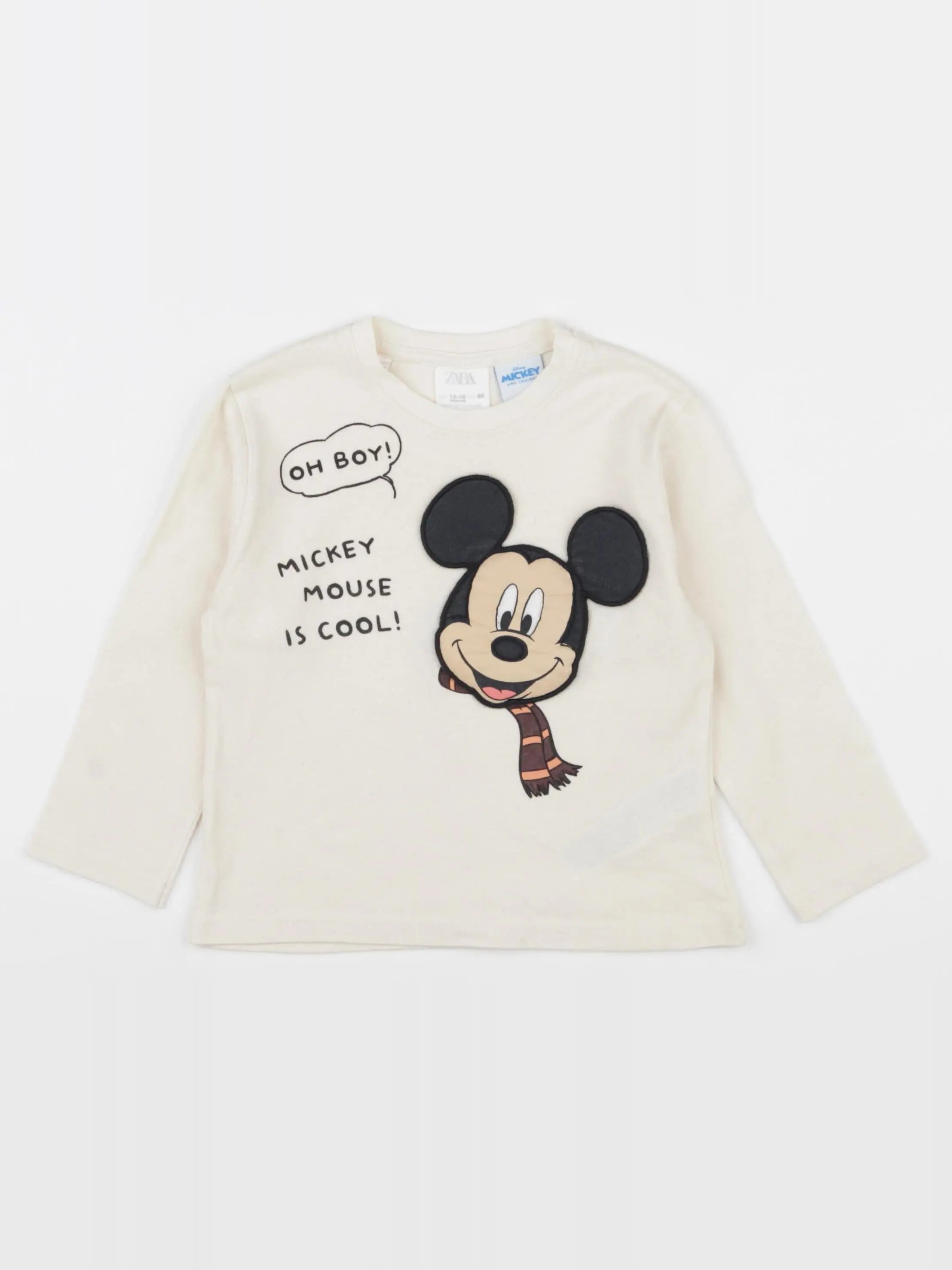 Zara - tee-shirt beige - 12/18 mois