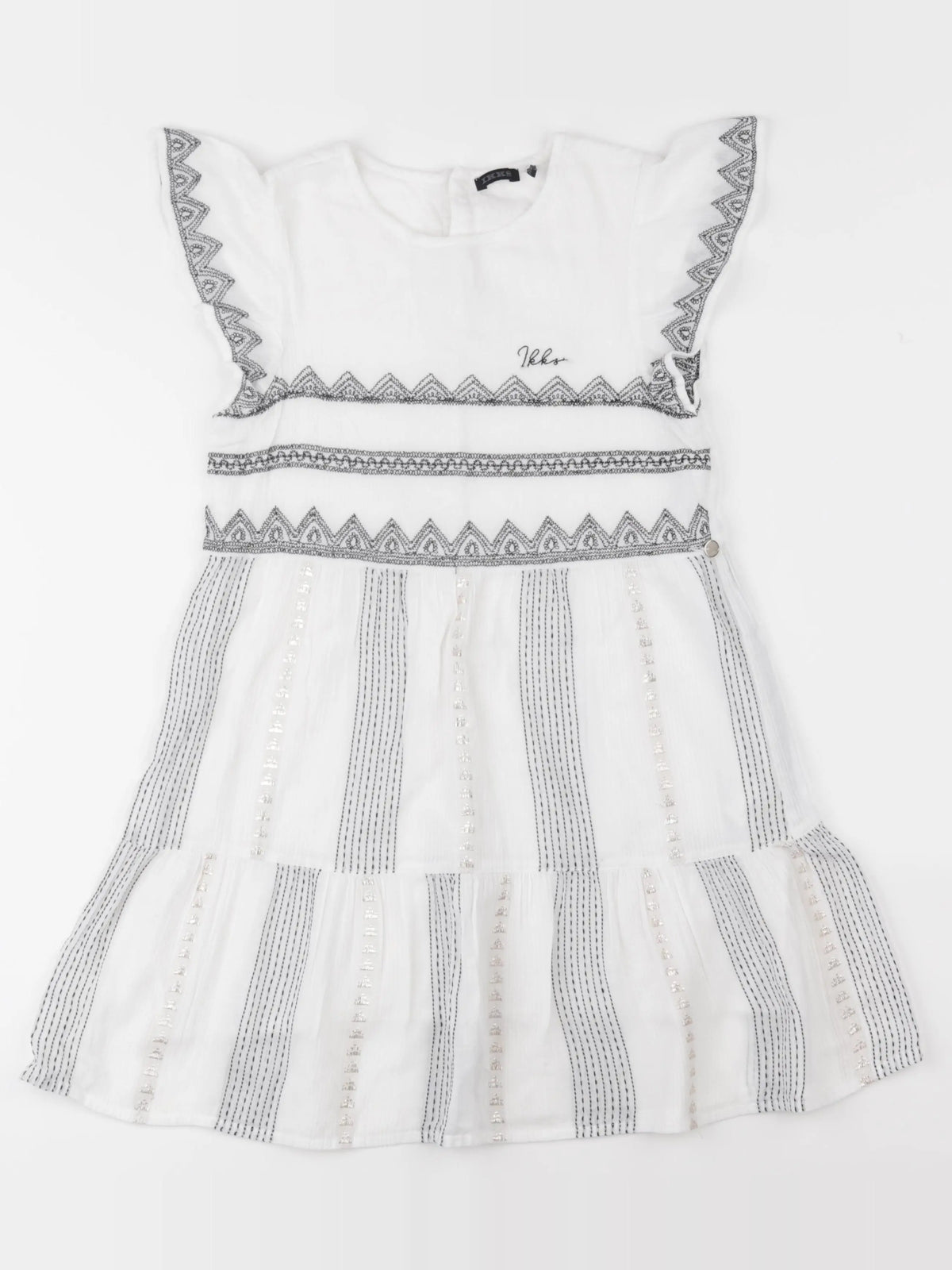 IKKS - robe blanc - 8 ans