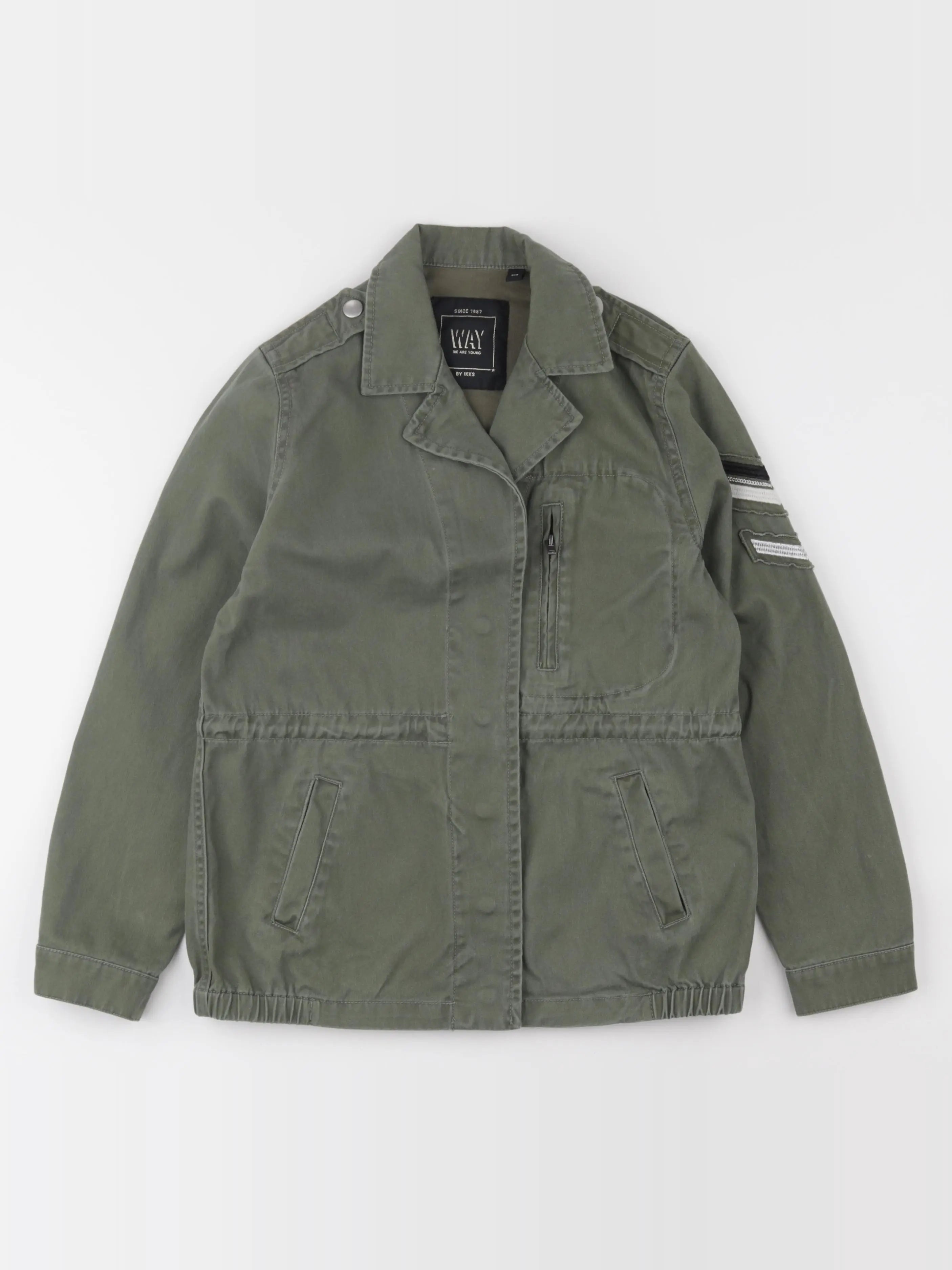 IKKS - veste imprimé au dos vert - 10 ans