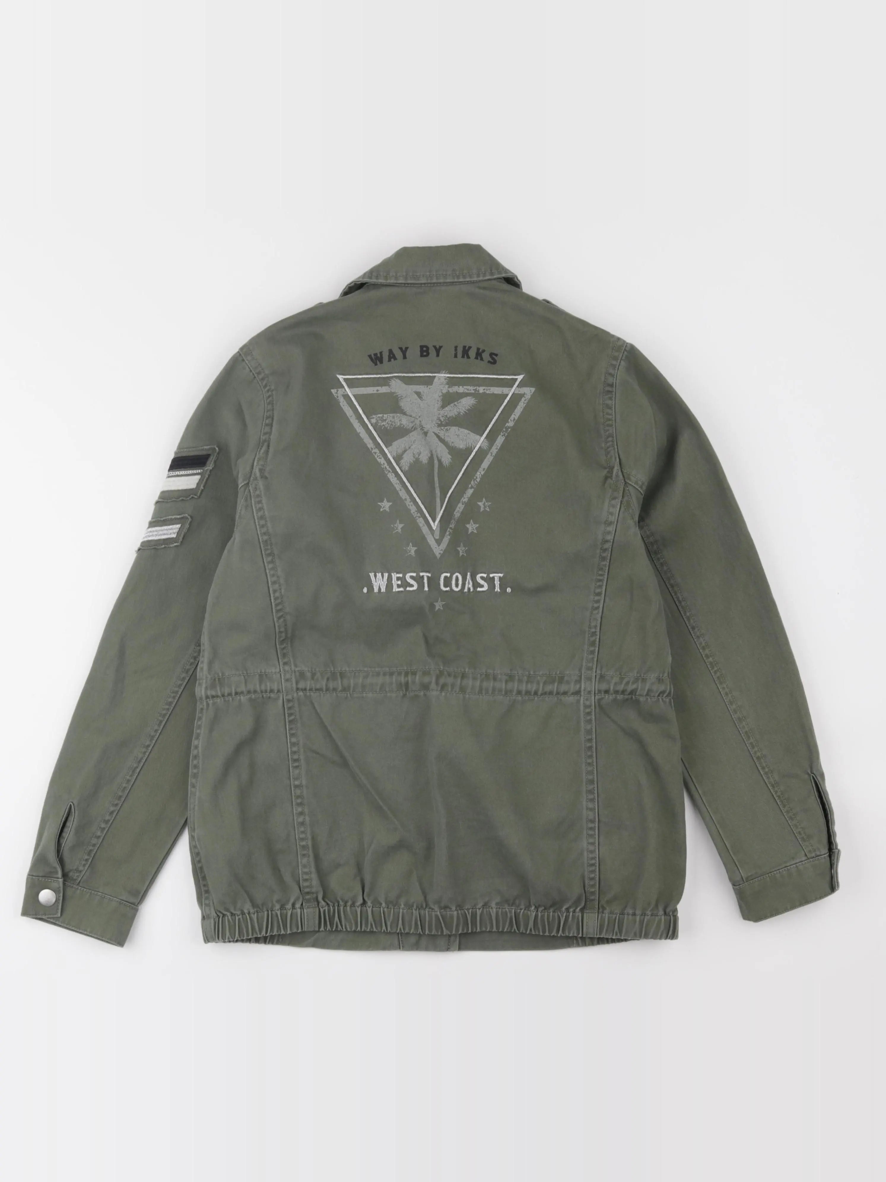 IKKS - veste imprimé au dos vert - 10 ans